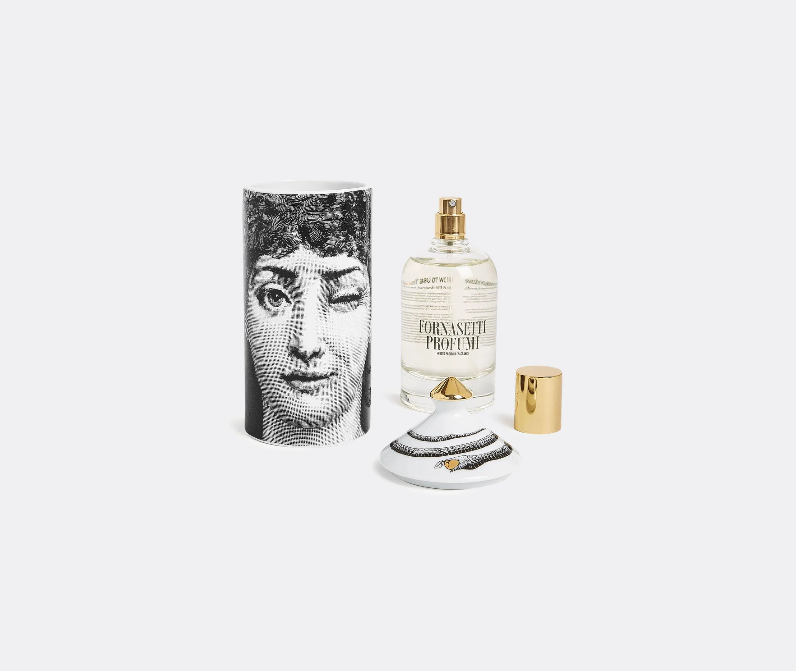 Room Spray with Mascherina Decor - White, Ceramic