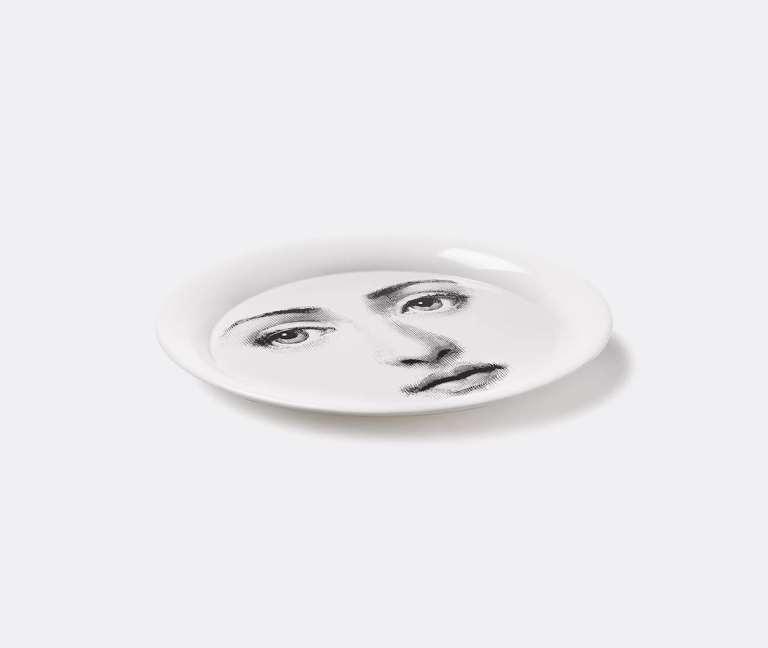 Round Serving Tray with Stand - Multicolor, Wood