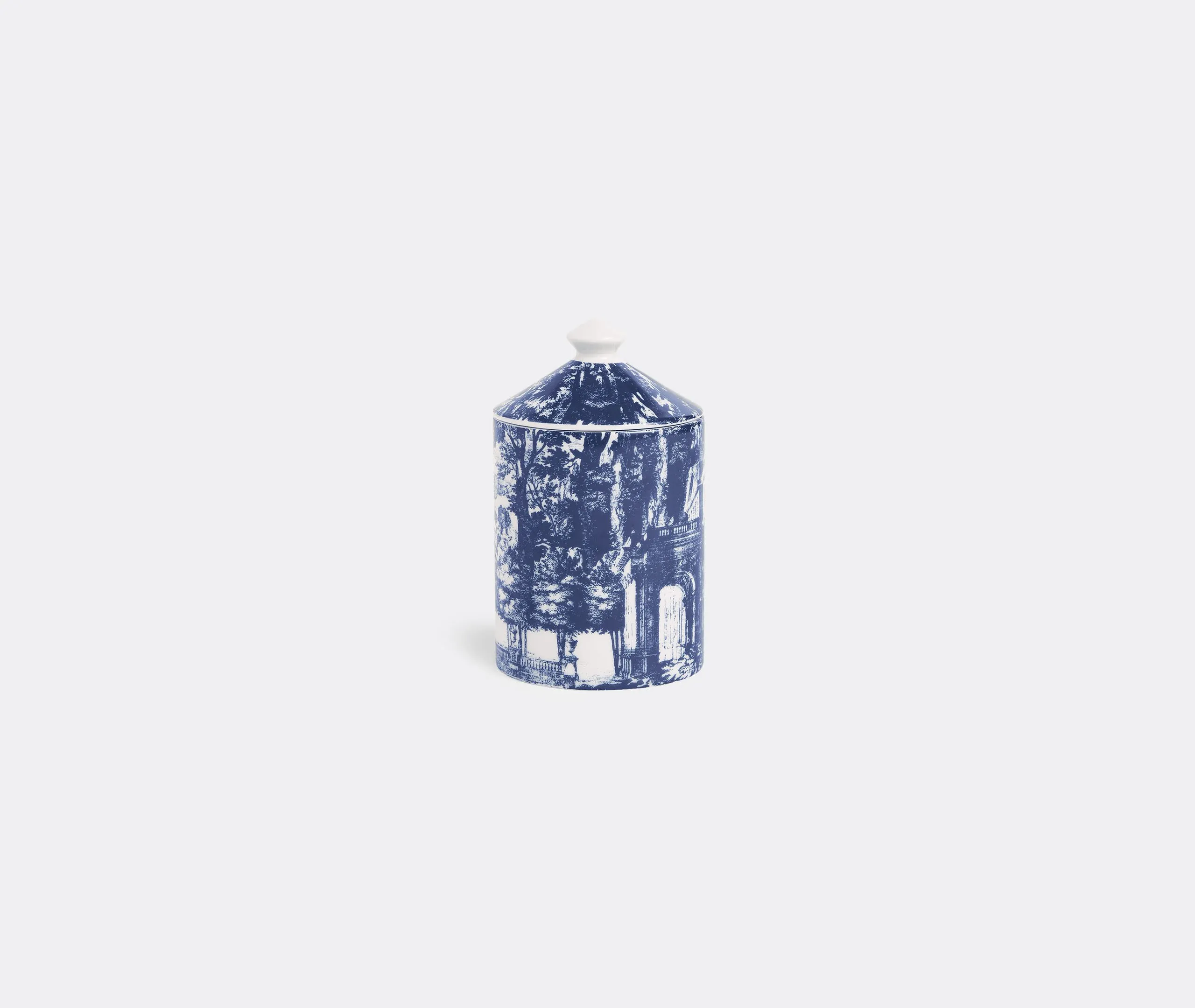 Scented Candle with Decorative Container - Blue