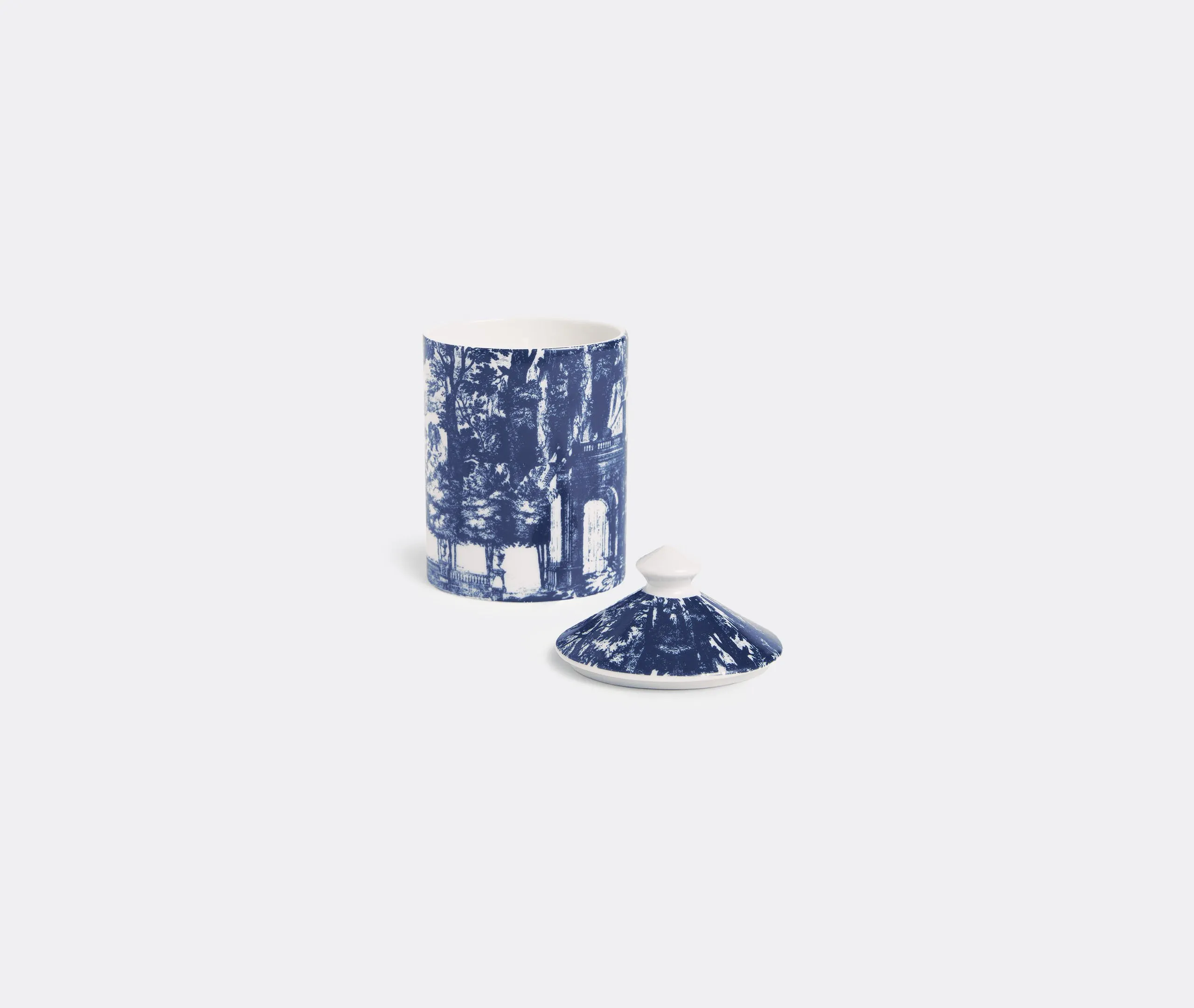 Scented Candle with Decorative Container - Blue