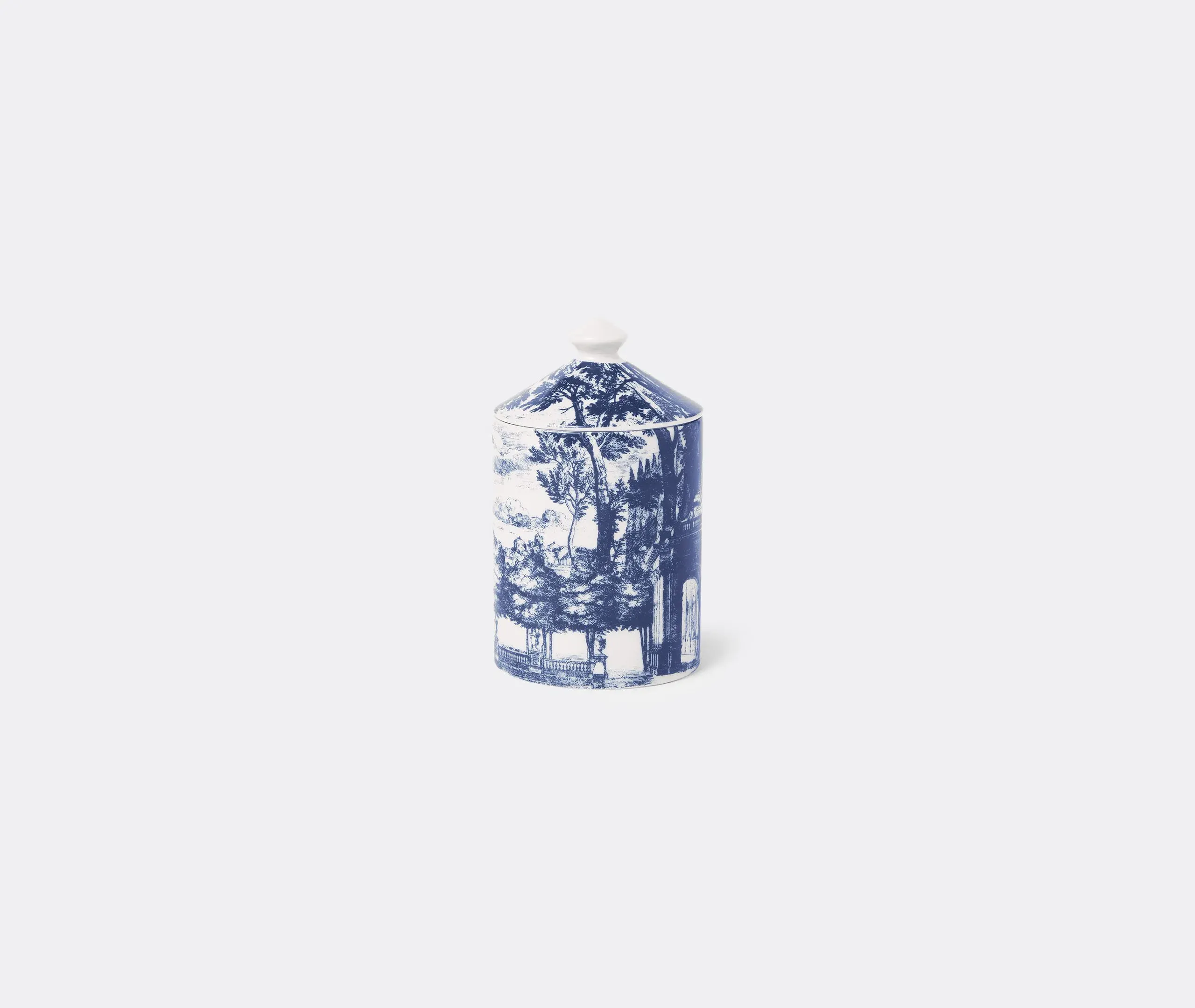 Scented Candle with Decorative Container - Blue image