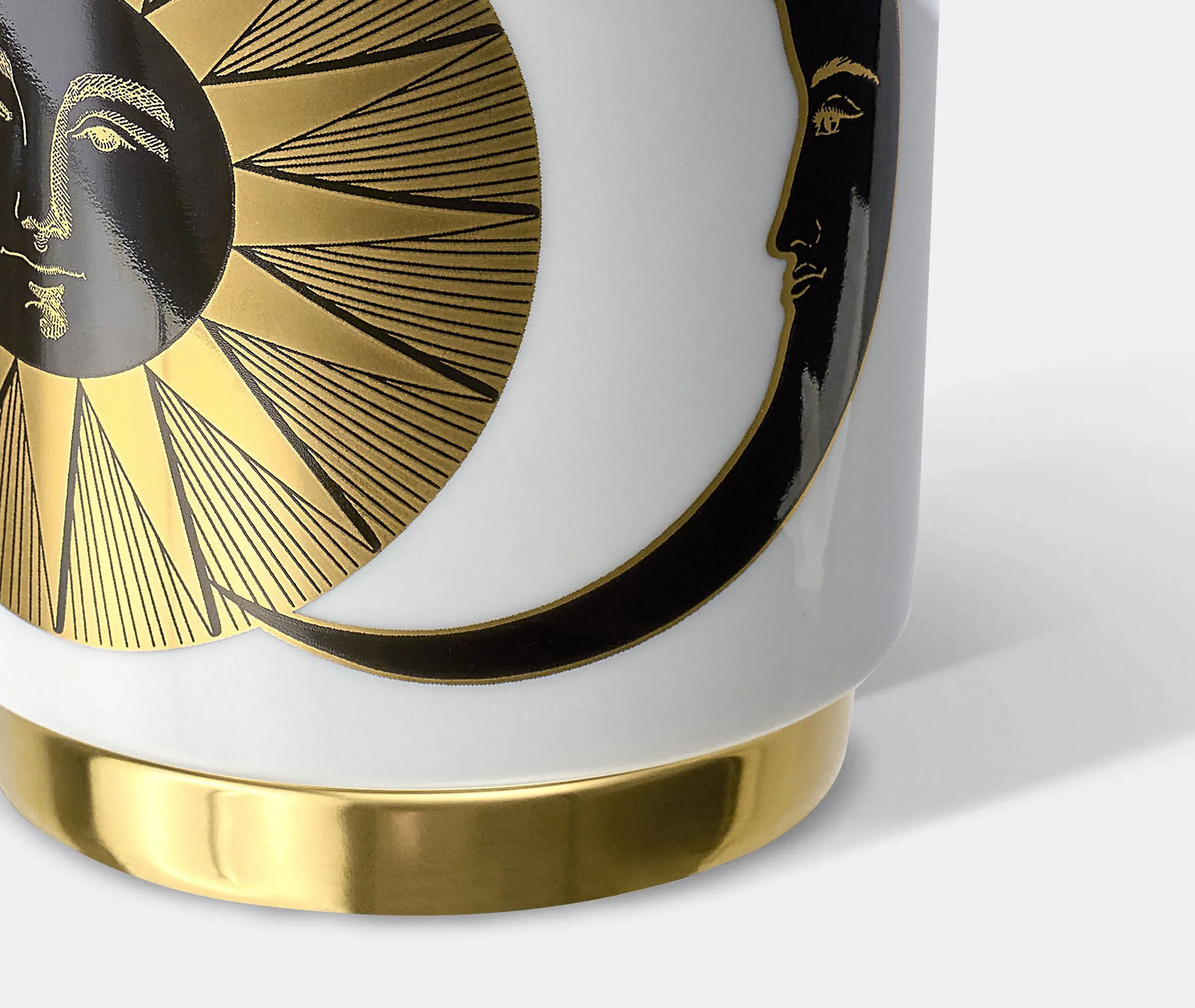 Scented Candle with Gold Finish - Multi, Ceramic