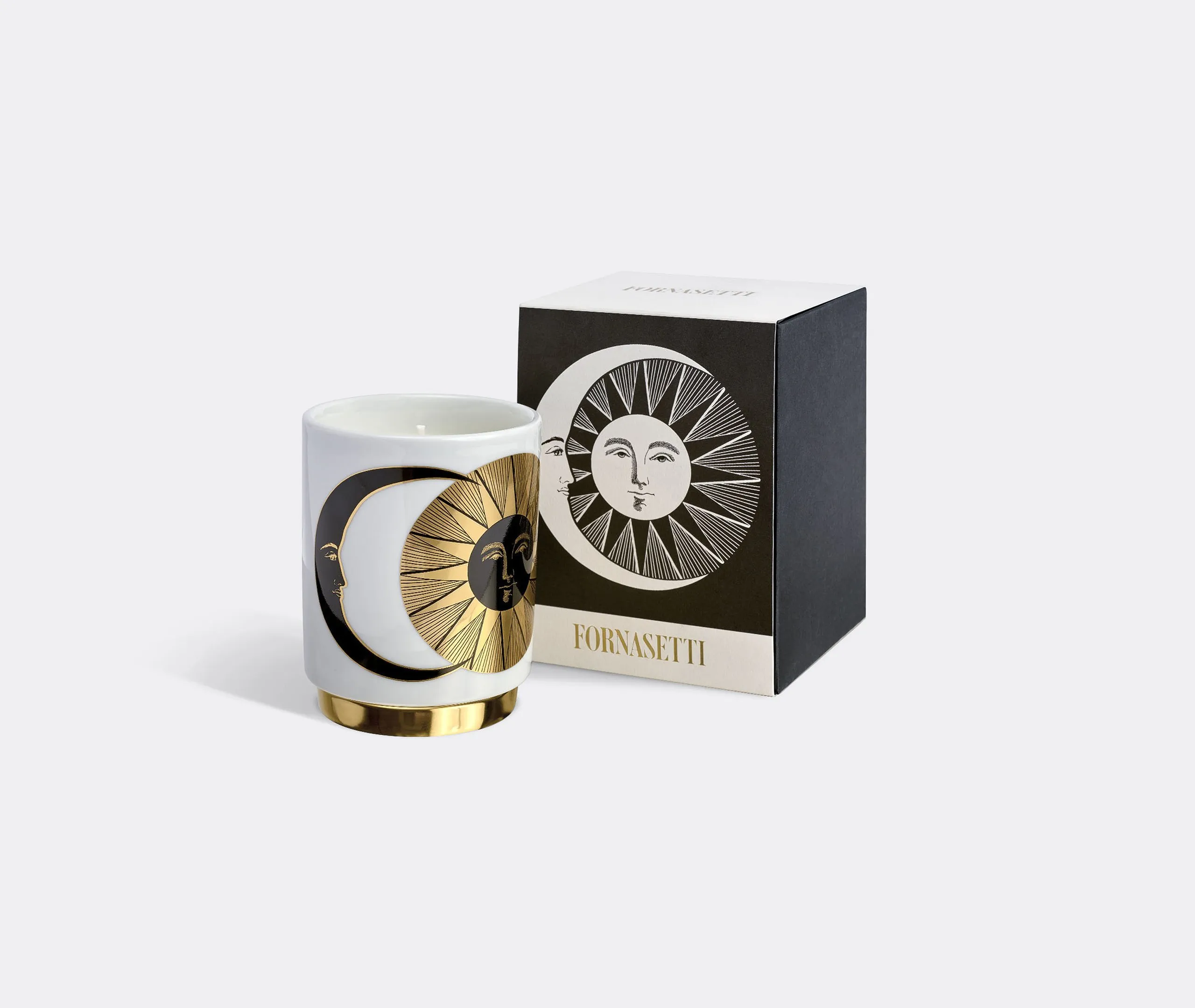 Scented Candle with Gold Finish - Multi, Ceramic