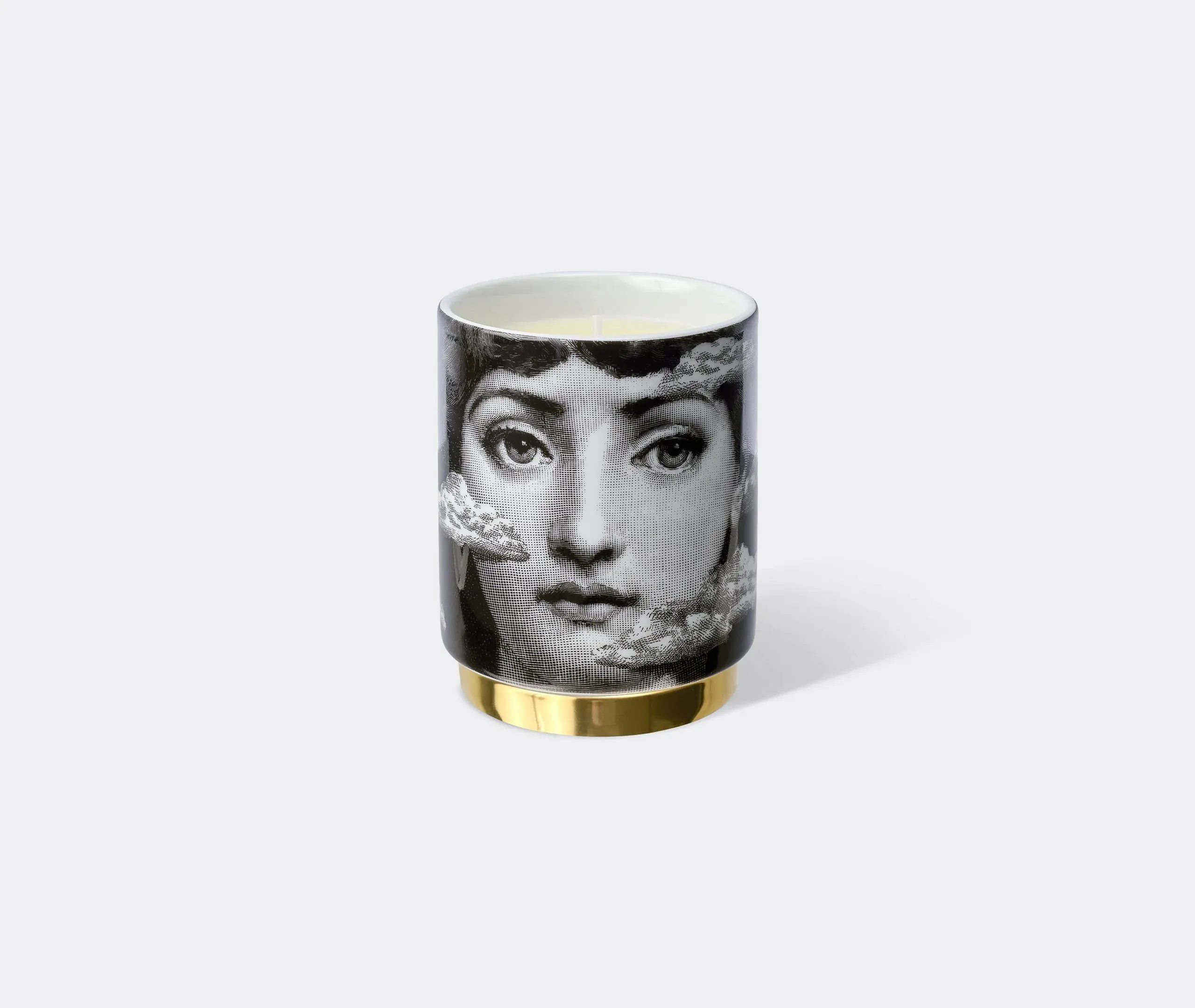 Scented Candle with Gold Finish - Multi, Porcelain image