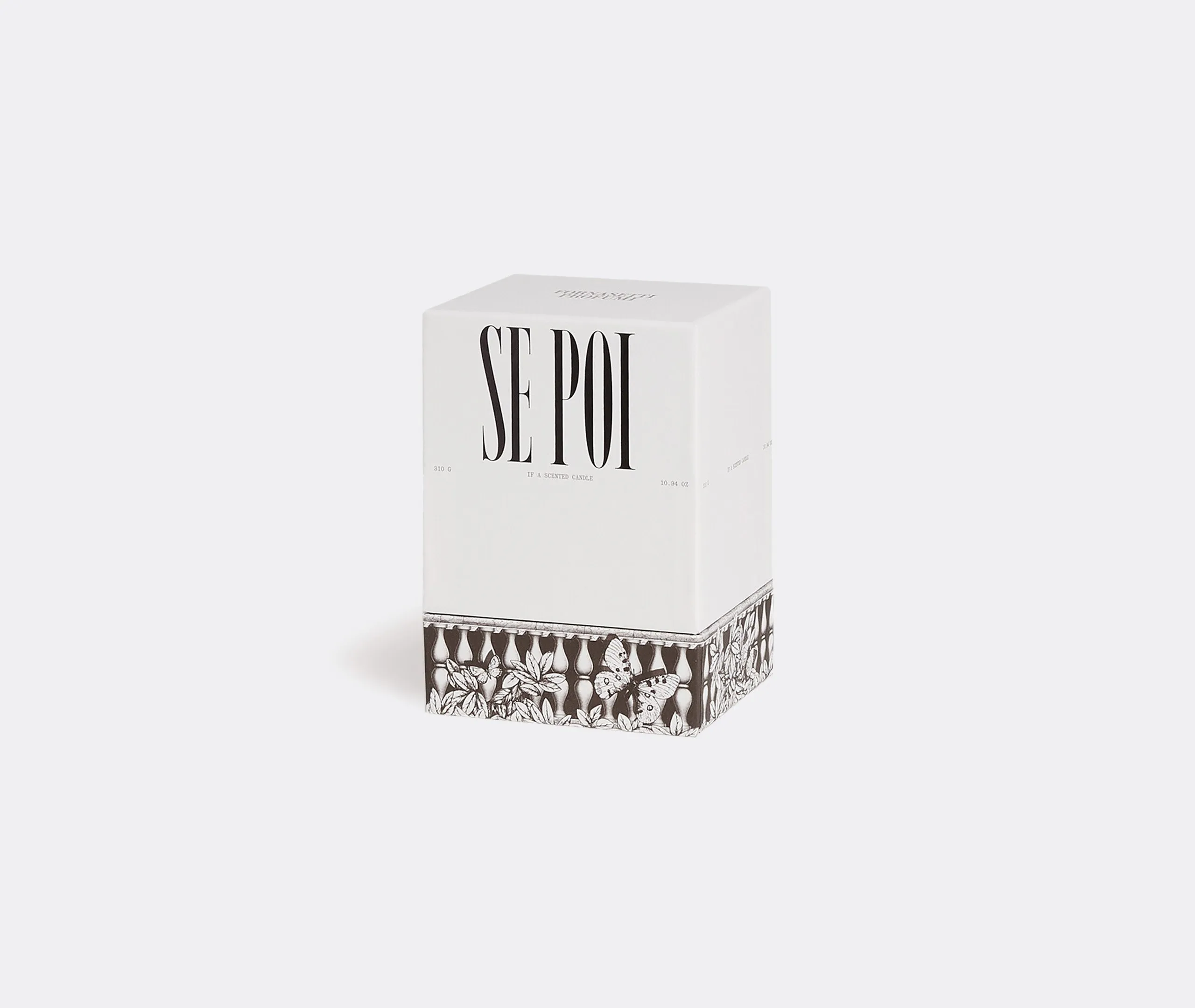 Se Poi Scented Candle Farfalle E Balaustra - Multicolour, Ceramic