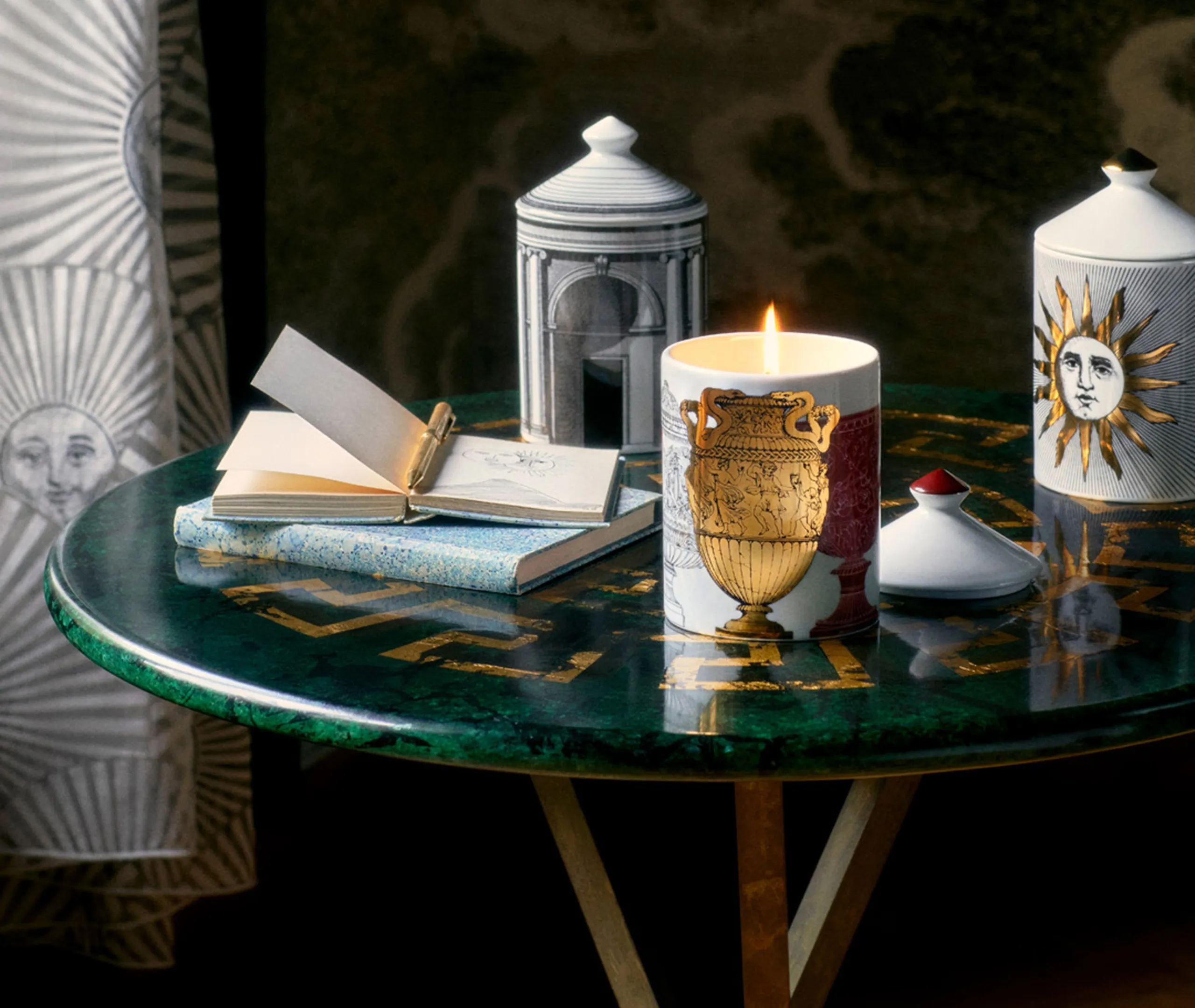 Small Scented Candle - Multicolour, Porcelain
