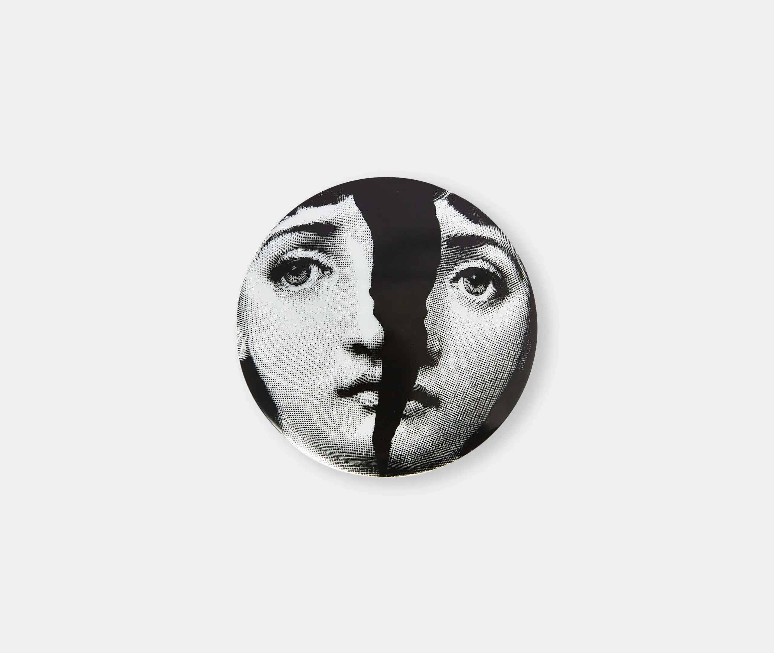 Tema E Variazioni N.10 Round Box - Black & White, Porcelain product