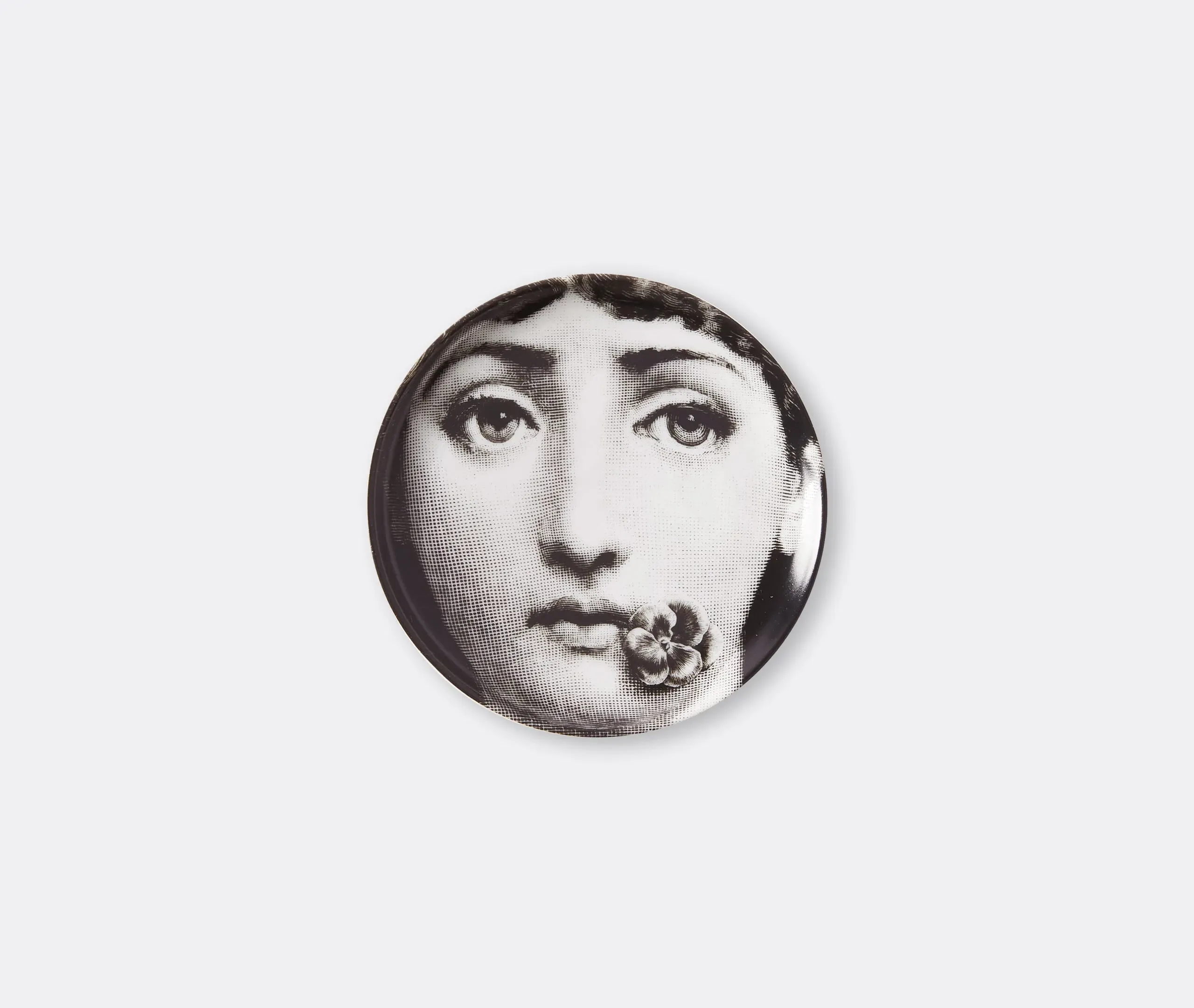 Tema e Variazioni N.137 Round Porcelain Coaster - Black and White product