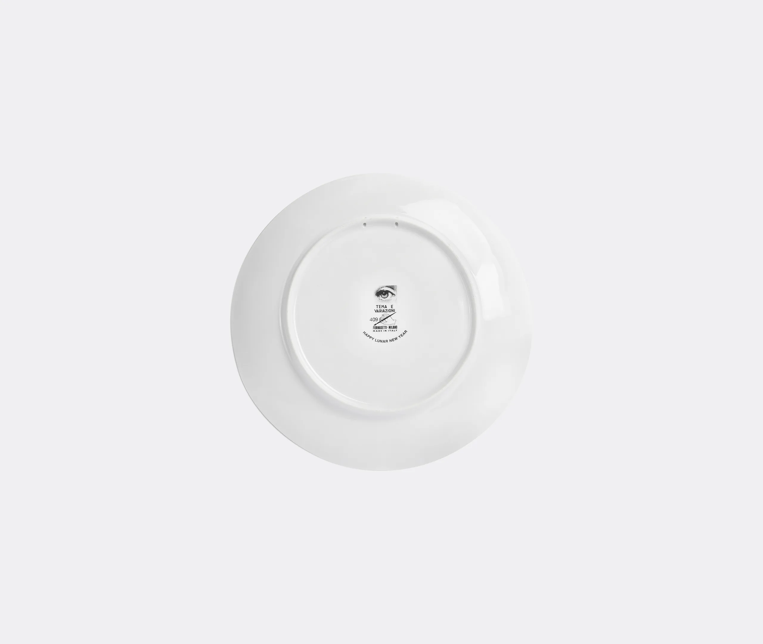 Tema E Variazioni N.409 Decorative Wall Plate - Gold, Black, White alternate view