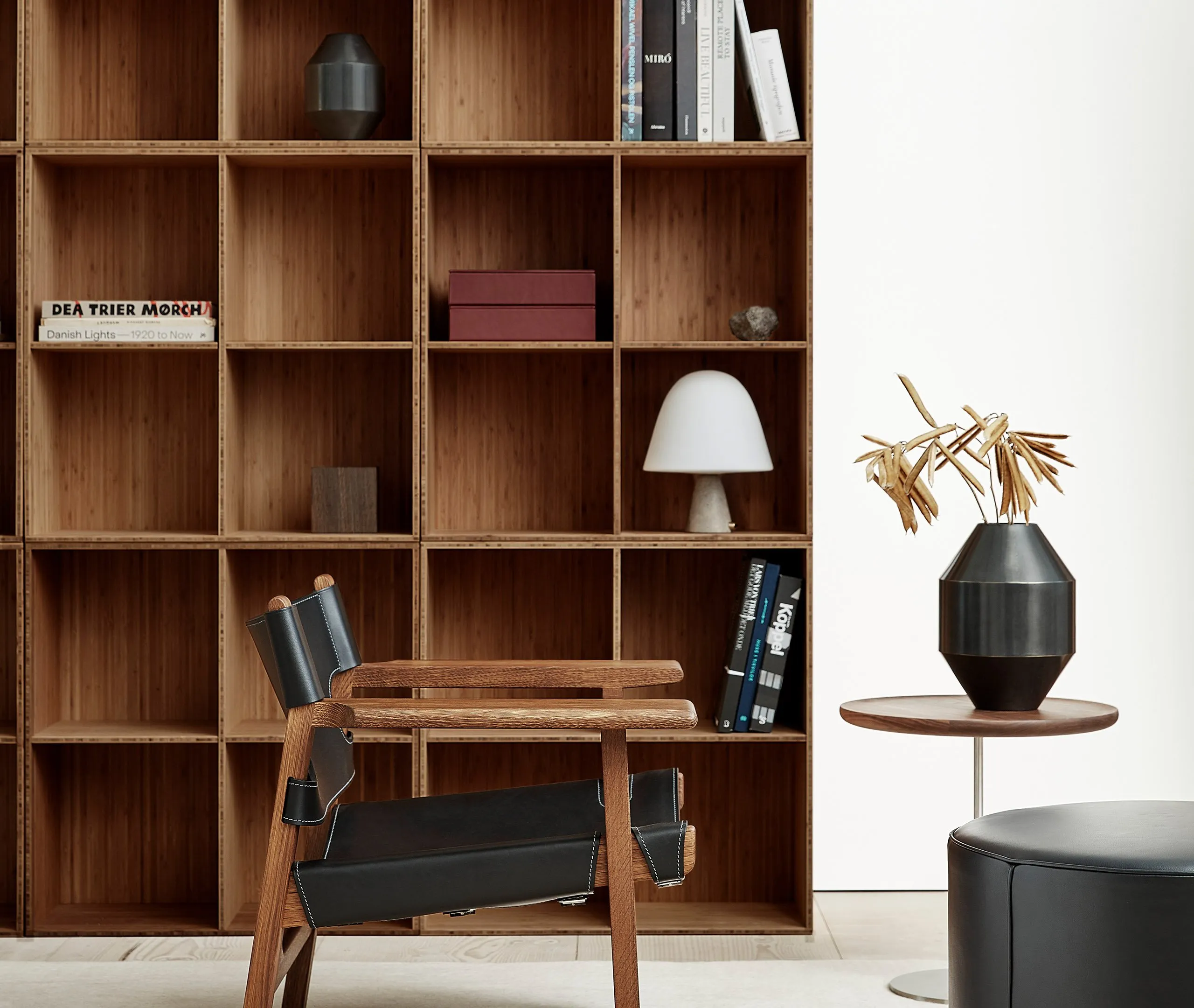 Hydro Large Vase - Black, Brass