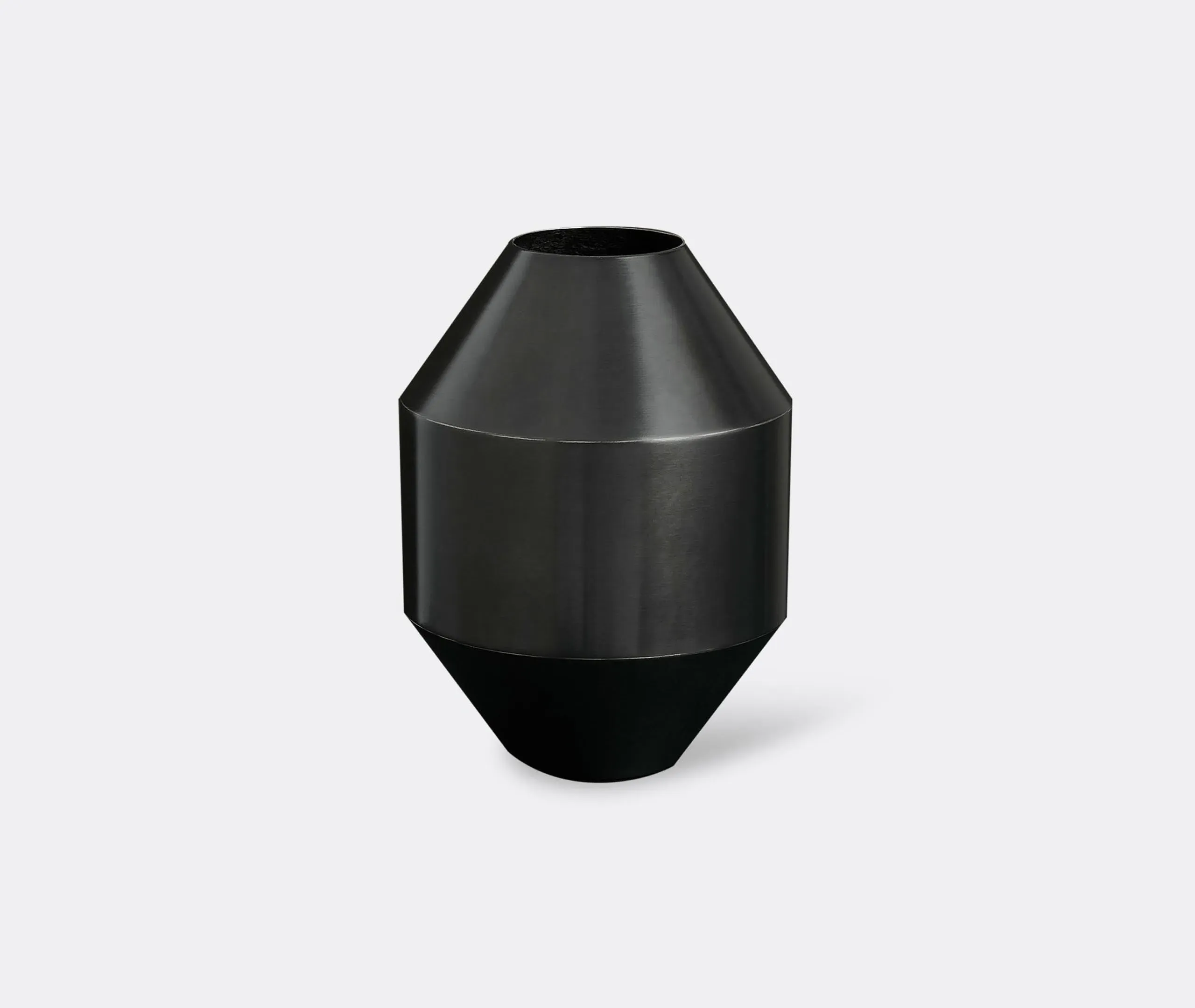 Large Vase Handcrafted - Black, Oxidized Brass