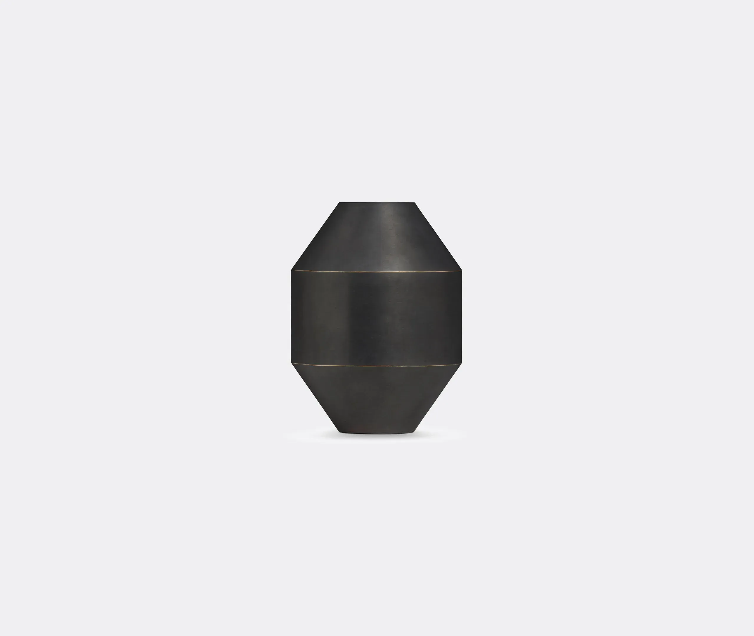 Small Vase Handcrafted - Black, Oxidized Brass