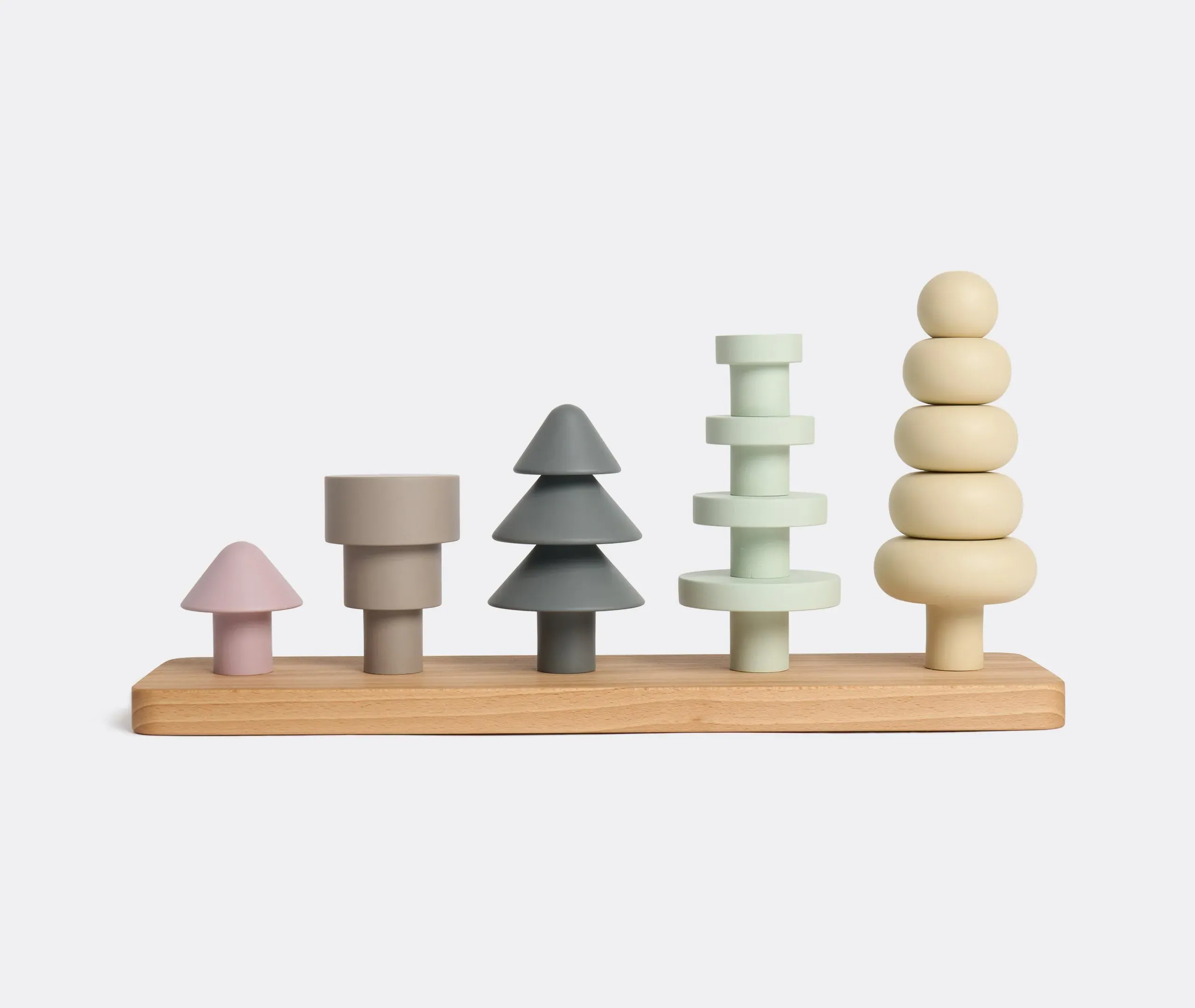 5-Piece Modular Tree Set - Multicolor, Beech Wood image