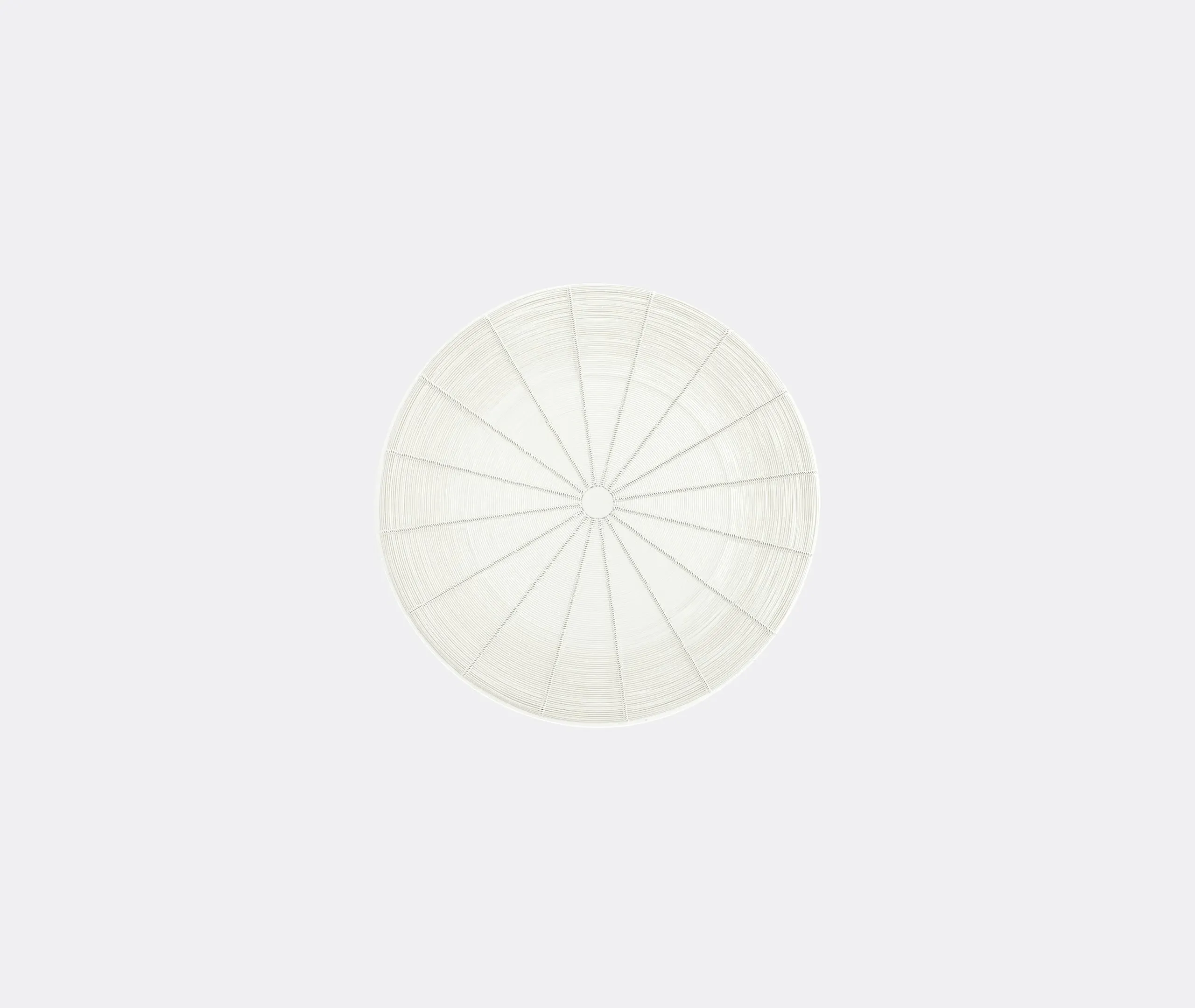 High Side Table - White, Steel Wire