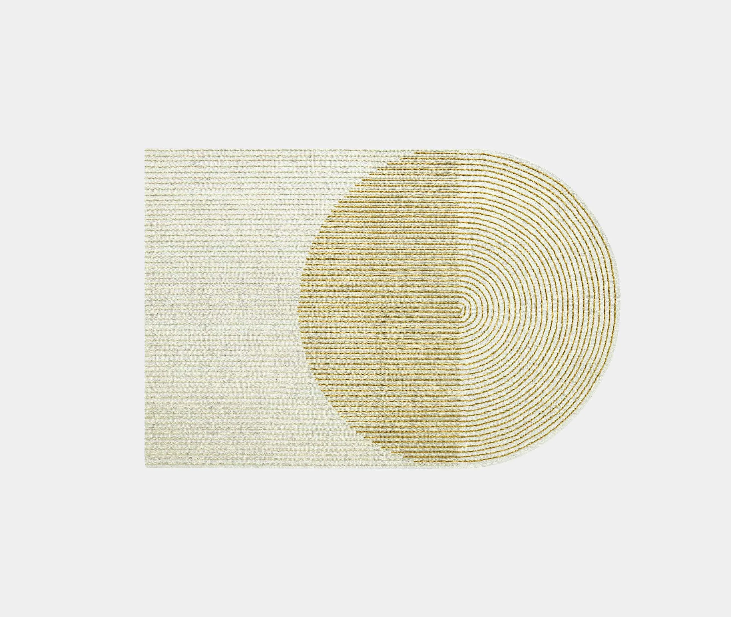 Ply Rug with Textured Pattern - Yellow, Wool image