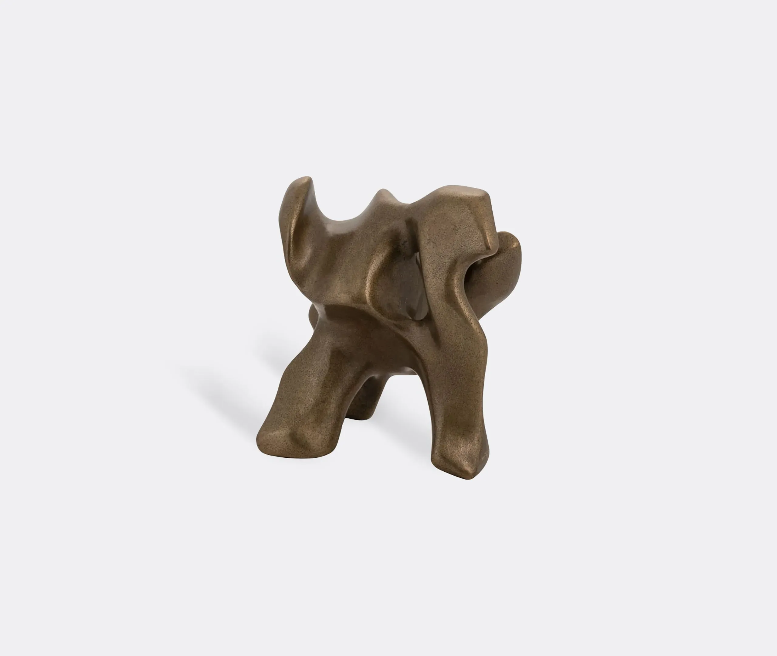 Abstract Sculpture Bard Figure - Brown, Bronze image