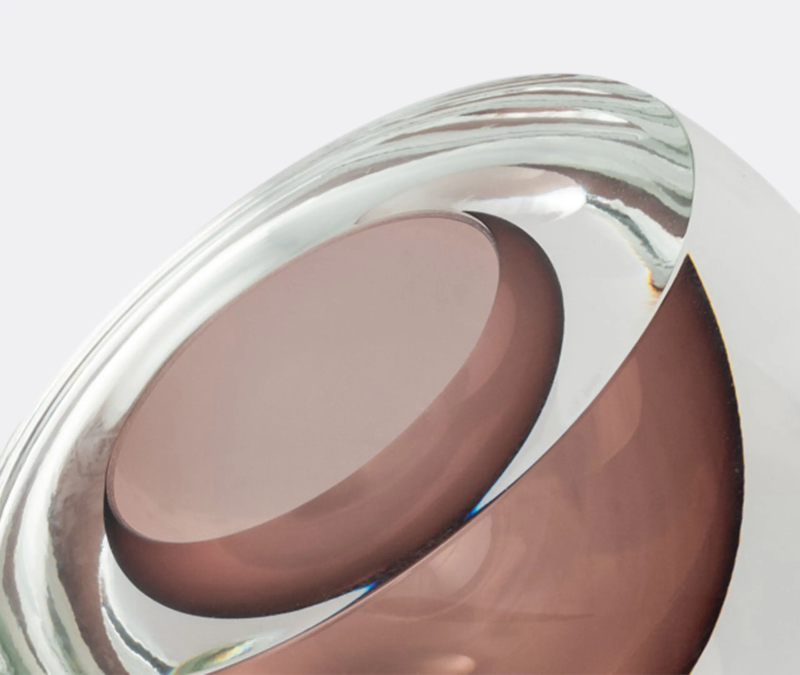 Bowl Drop Diagonal Crystal Bowl - Purple alternate view