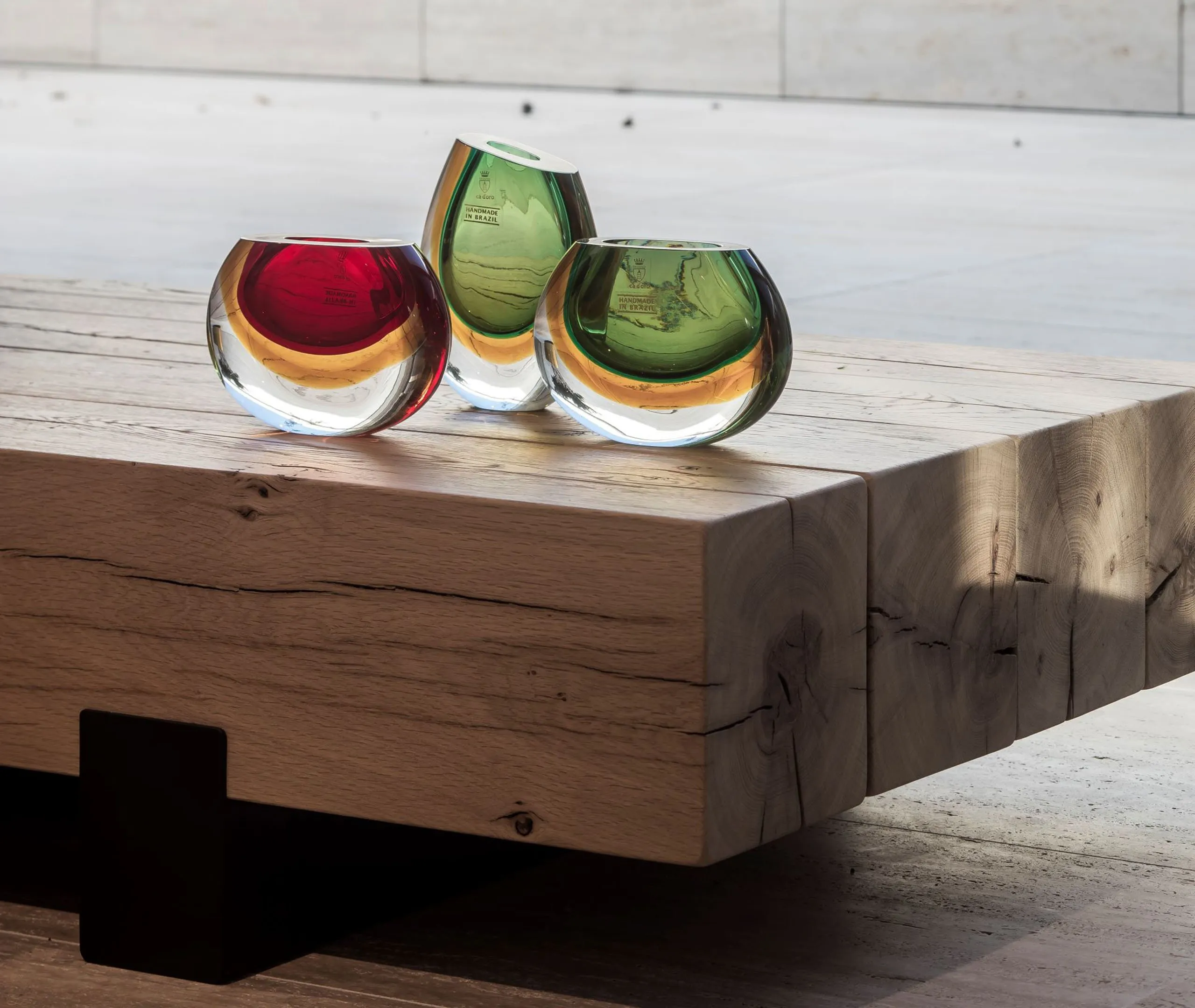Mini Round Vase - Green, Glass