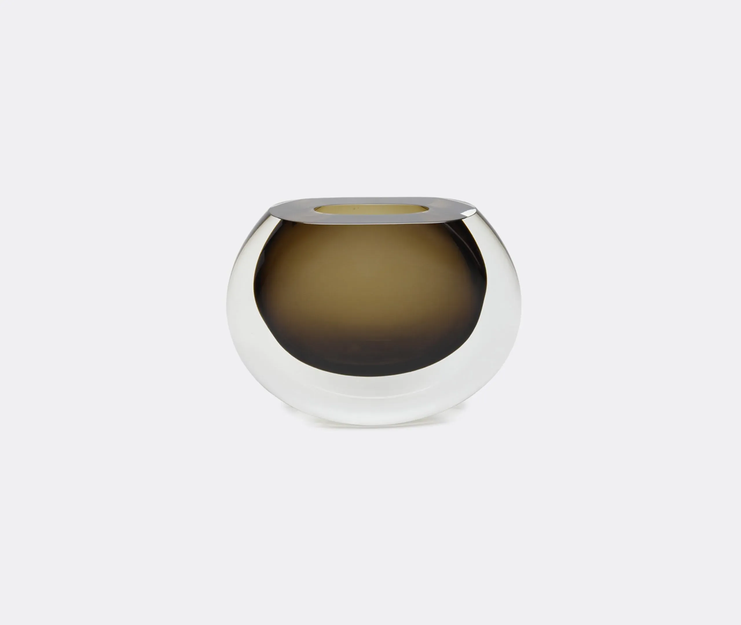 Round Vase - Fumé, Glass