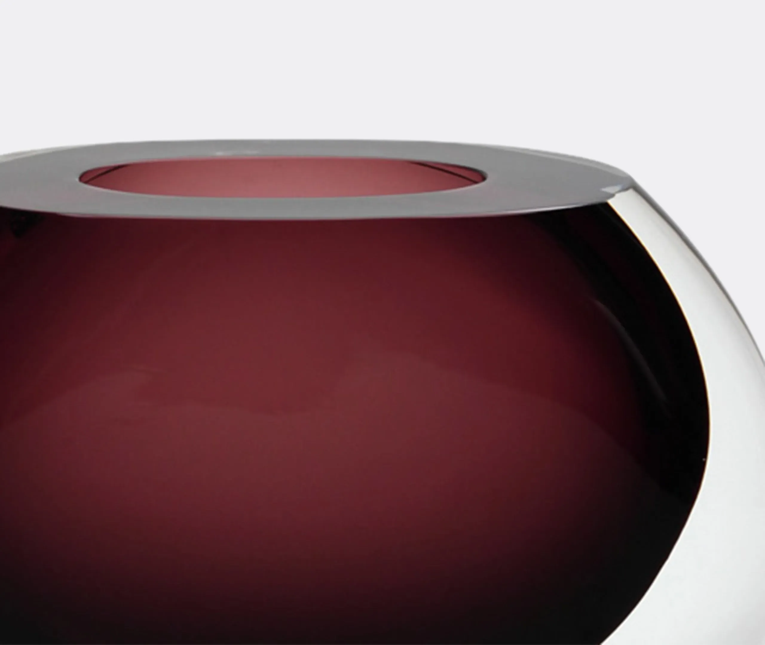 Round Vase - Purple, Glass