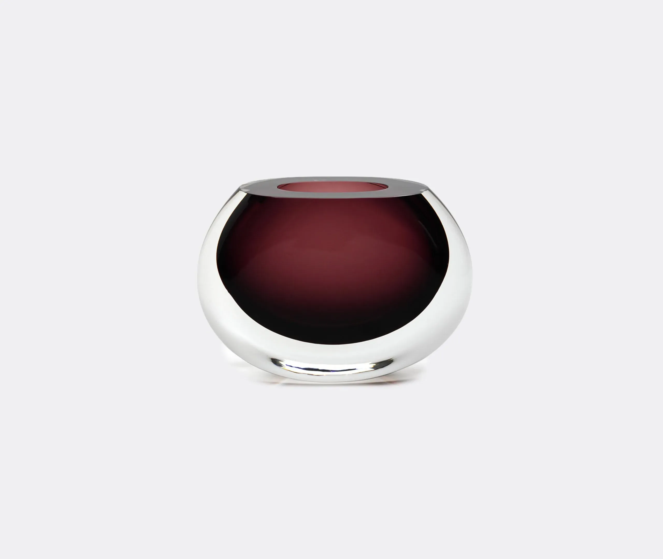 Round Vase - Purple, Glass