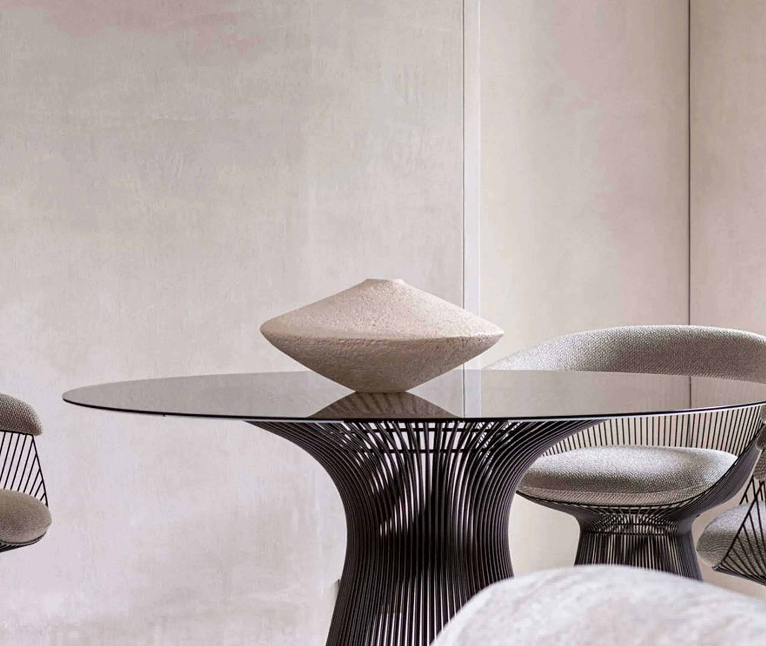 Seixo Disco Medium Vase - White, Ceramic