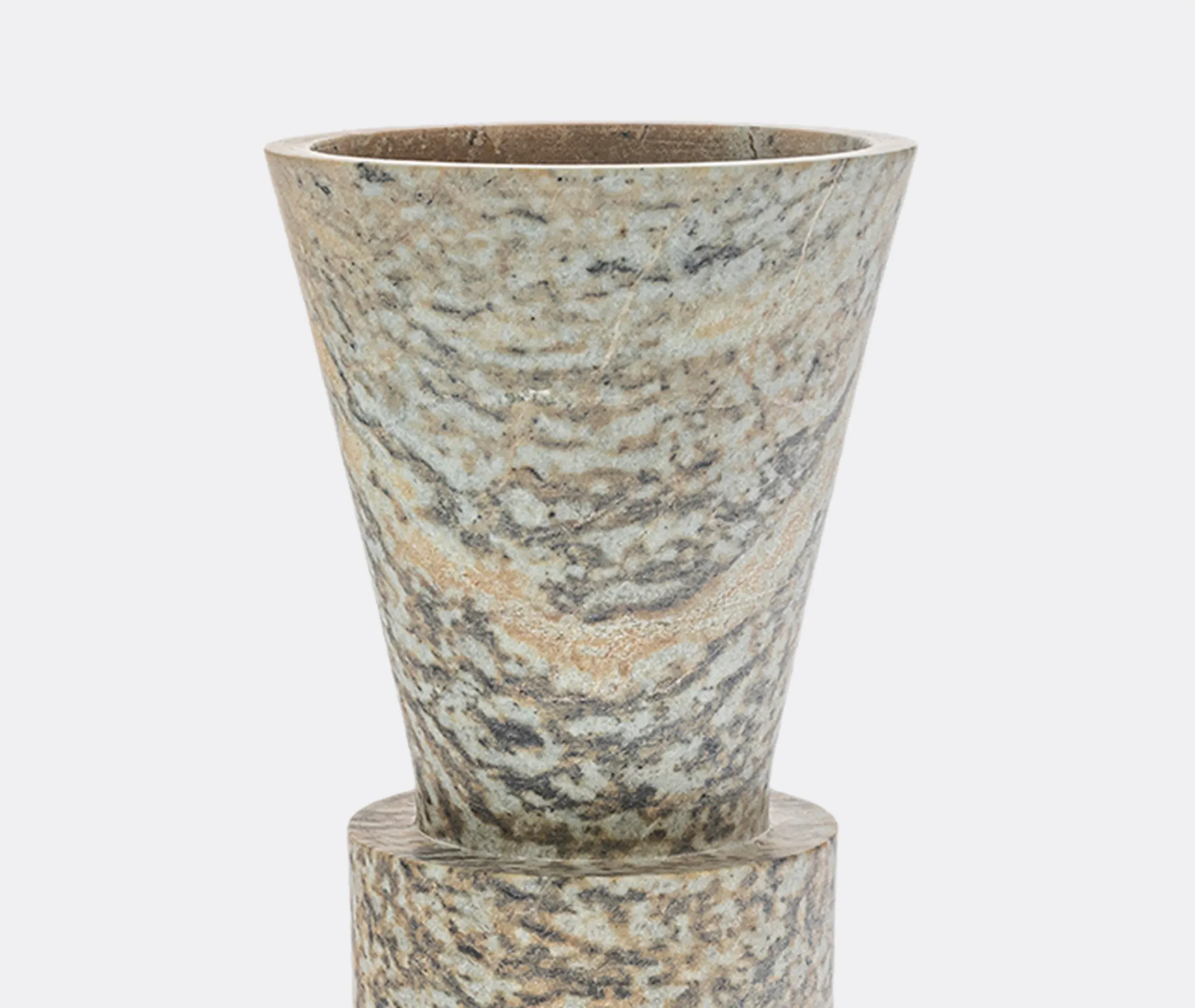 Totem Vase 06 Decorative Object - Multicolor, Soapstone