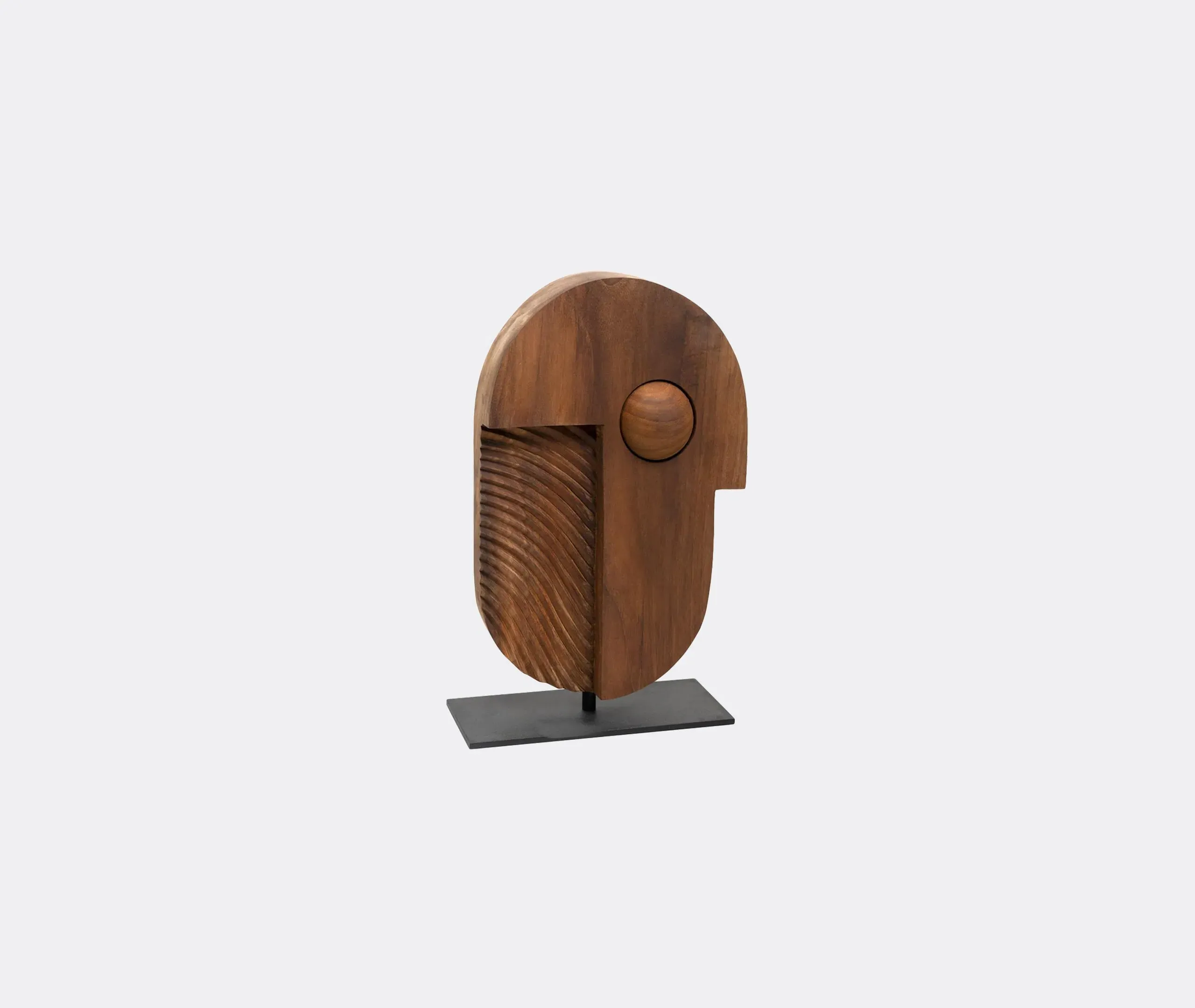 Toucan Sculpture - Brown, Teak Wood