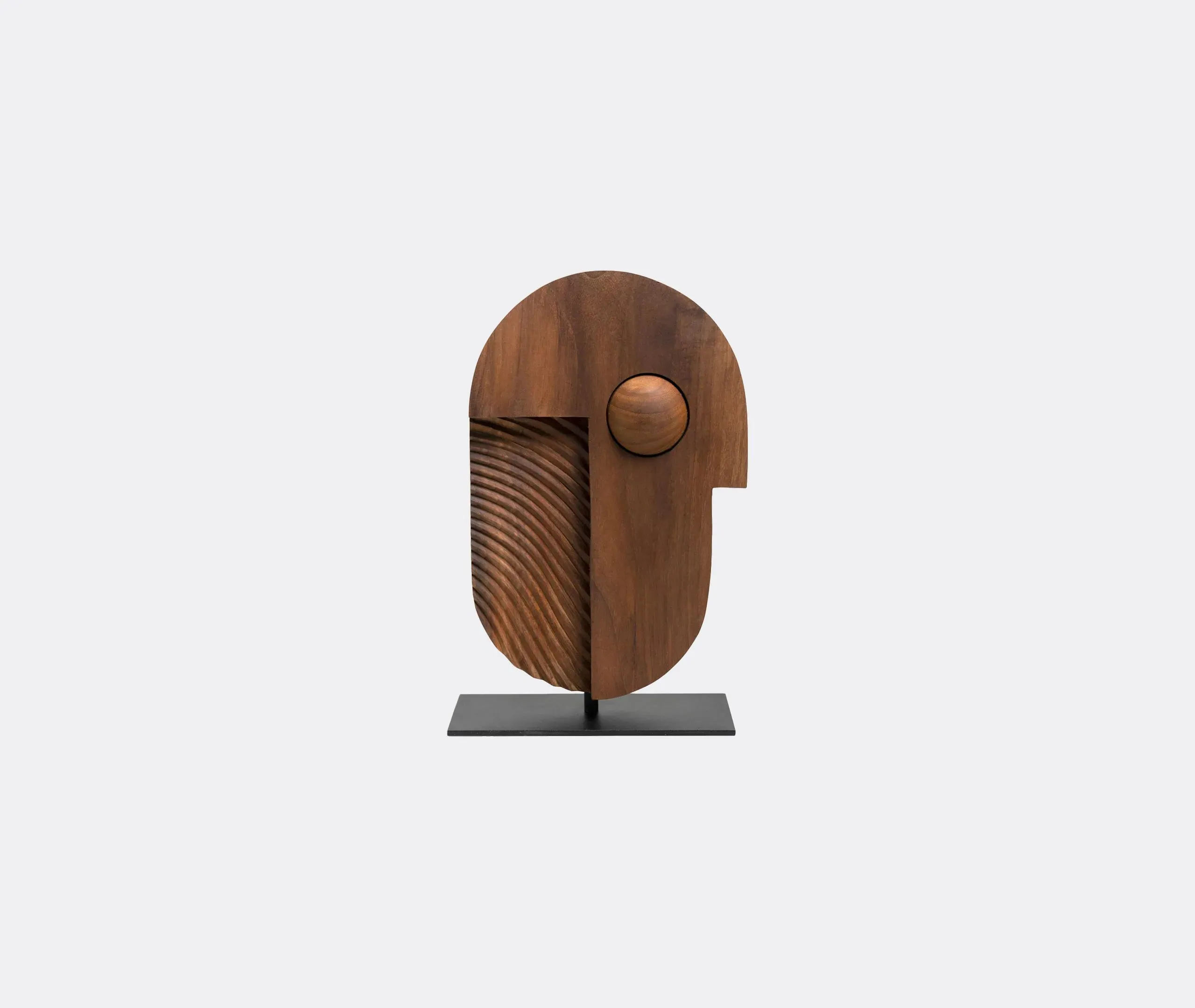 Toucan Sculpture - Brown, Teak Wood