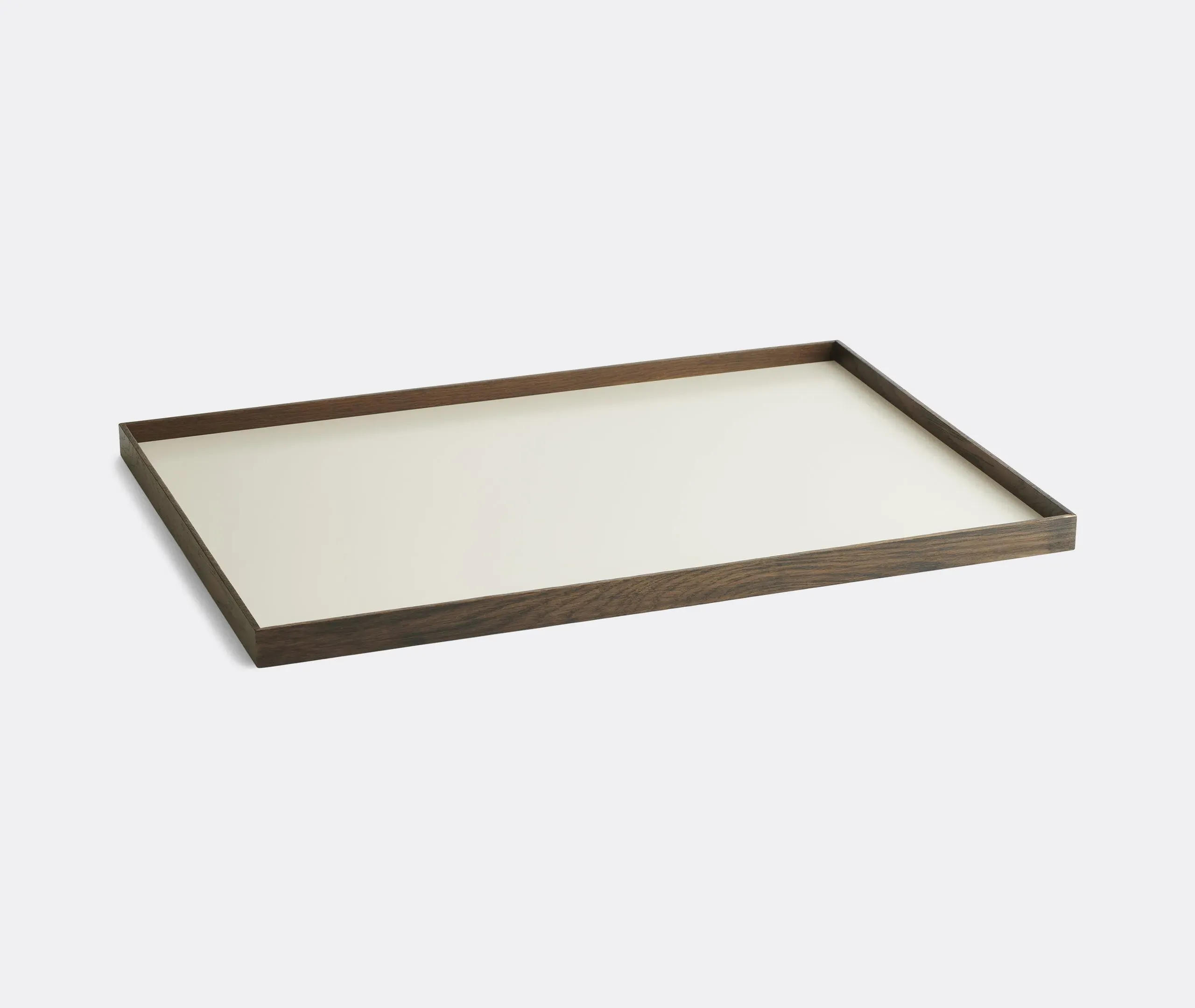 Large Serving Tray - Beige, Smoked Oak image