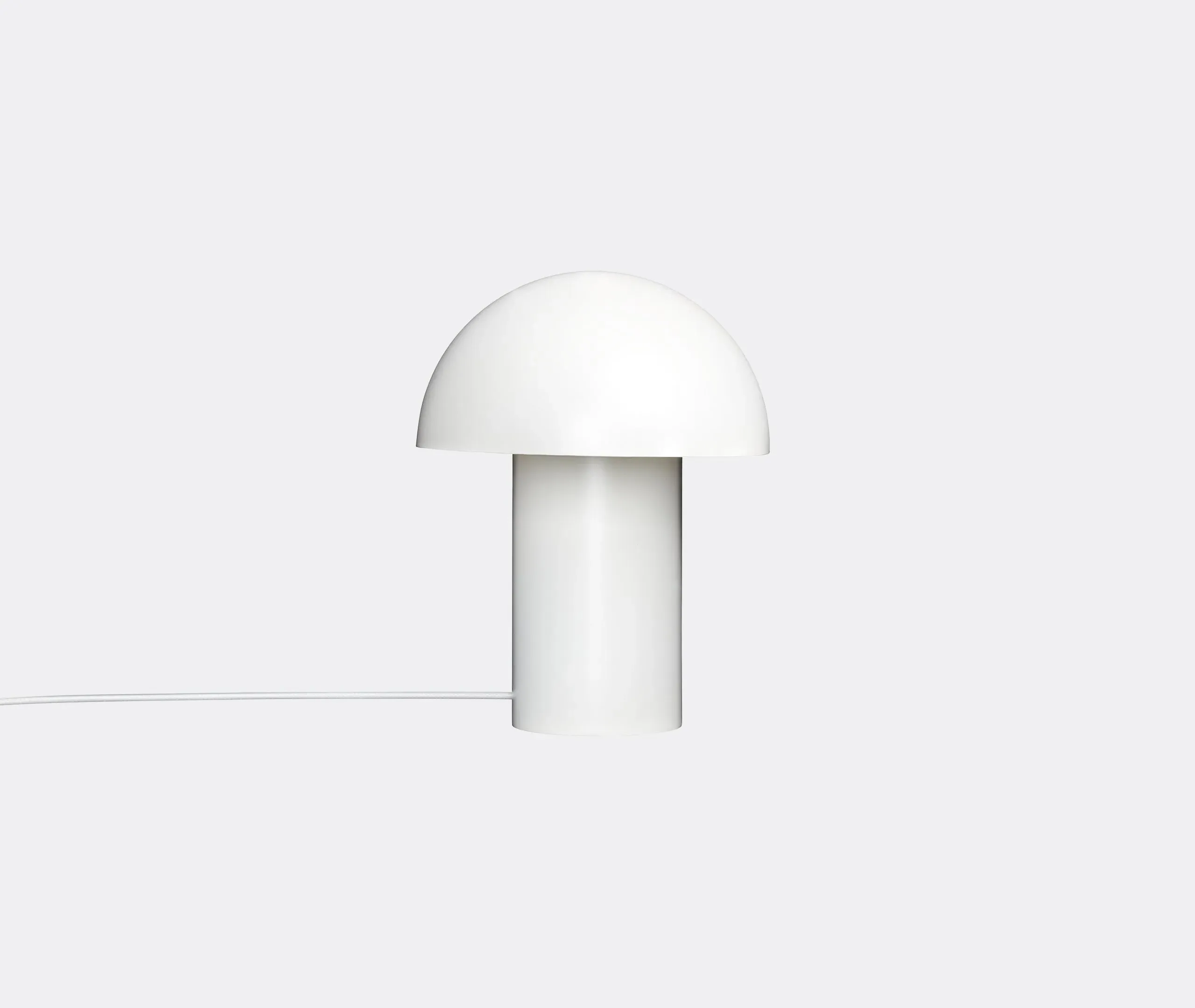 Table Lamp with Concrete Base - White, Metal