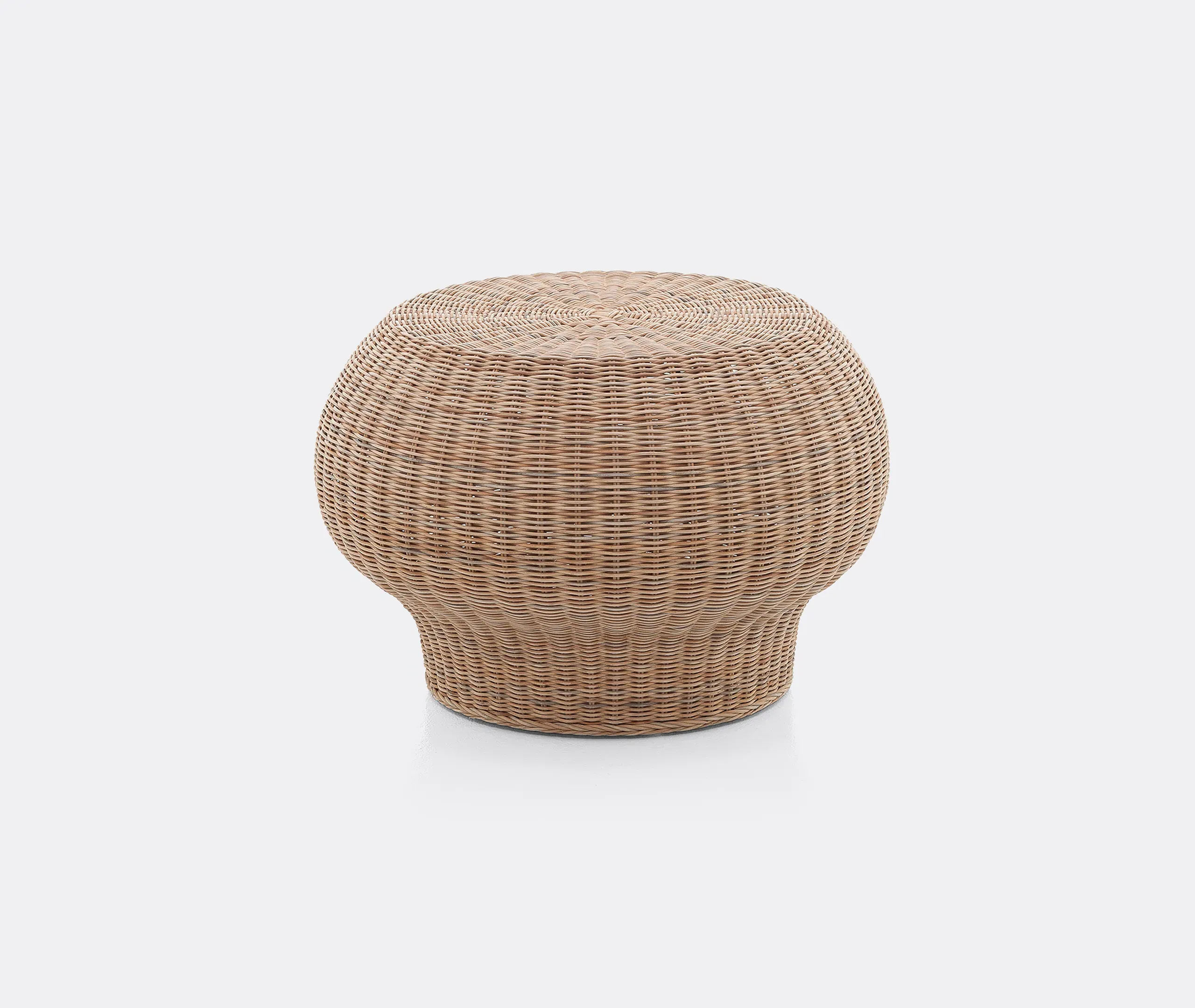 Bolla 10 Round Side Table - Beige, Rattan image