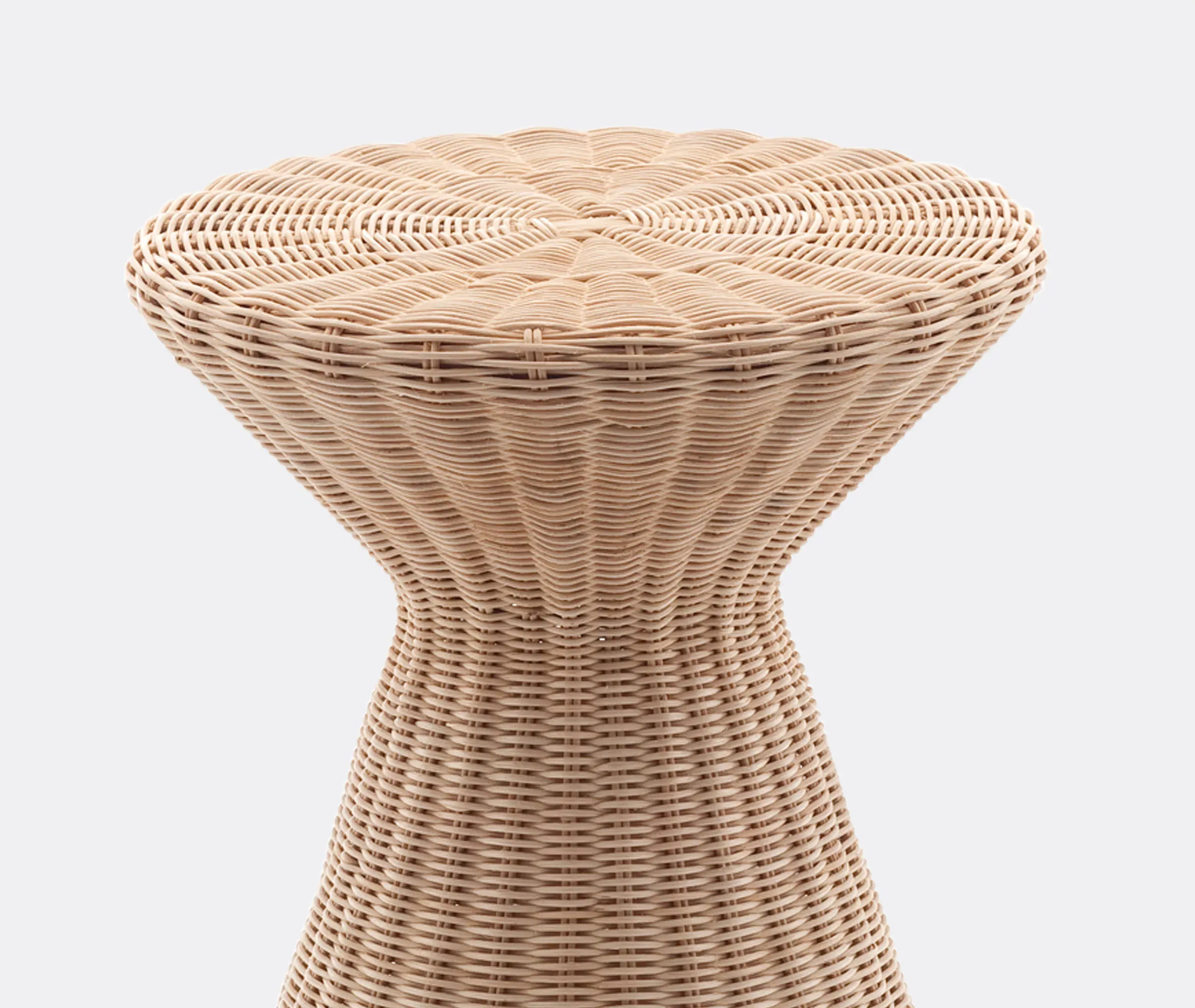 Bolla 12 Side Table - Beige, Rattan