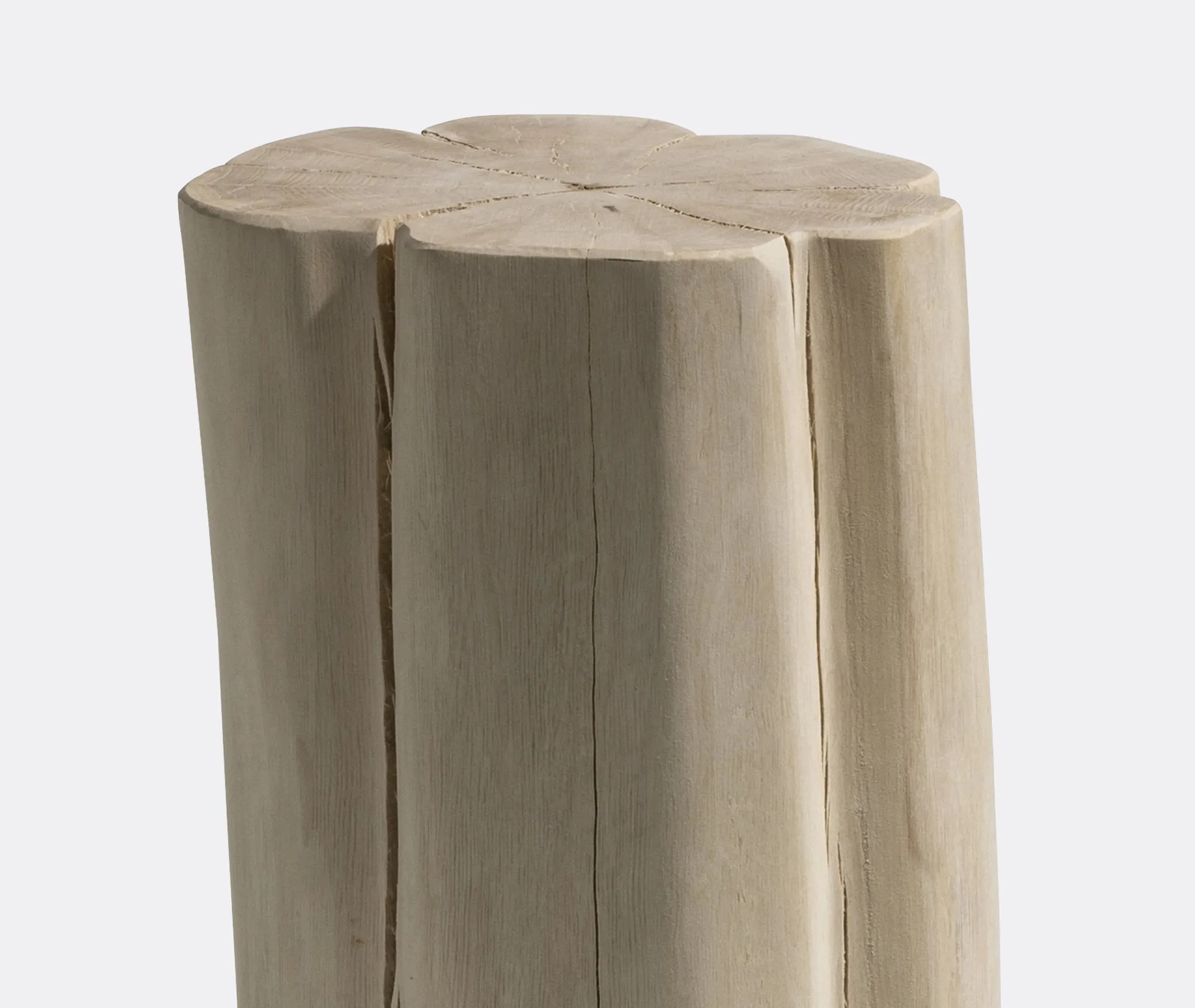 Brick Extra Small Side Table - Beige, Hornbeam