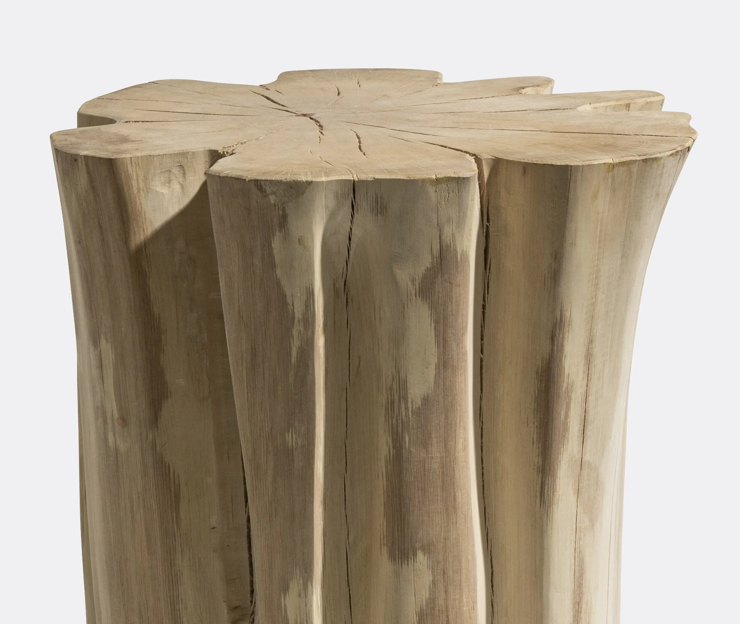 Brick Medium Side Table - Beige, Hornbeam