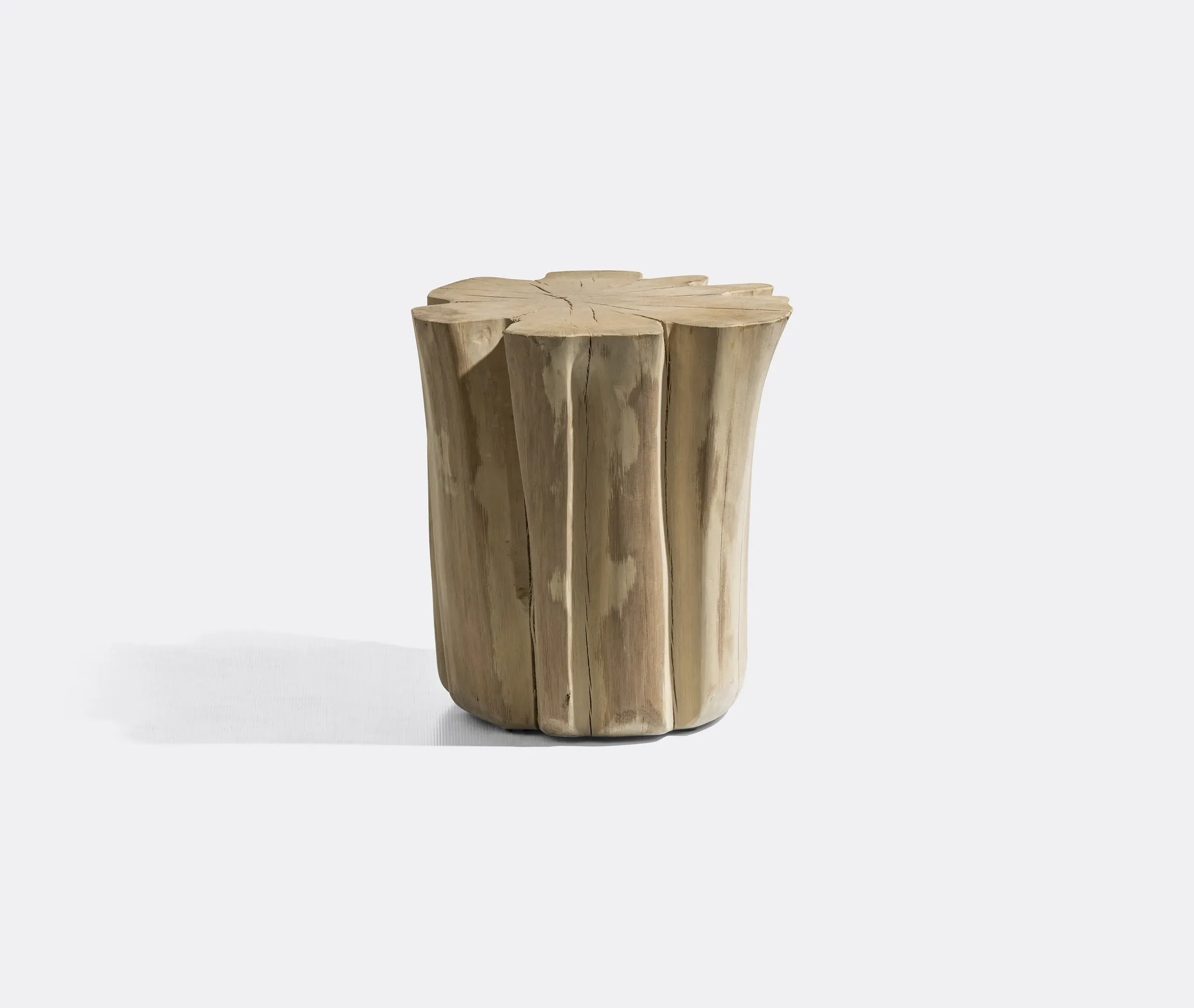 Brick Medium Side Table - Beige, Hornbeam