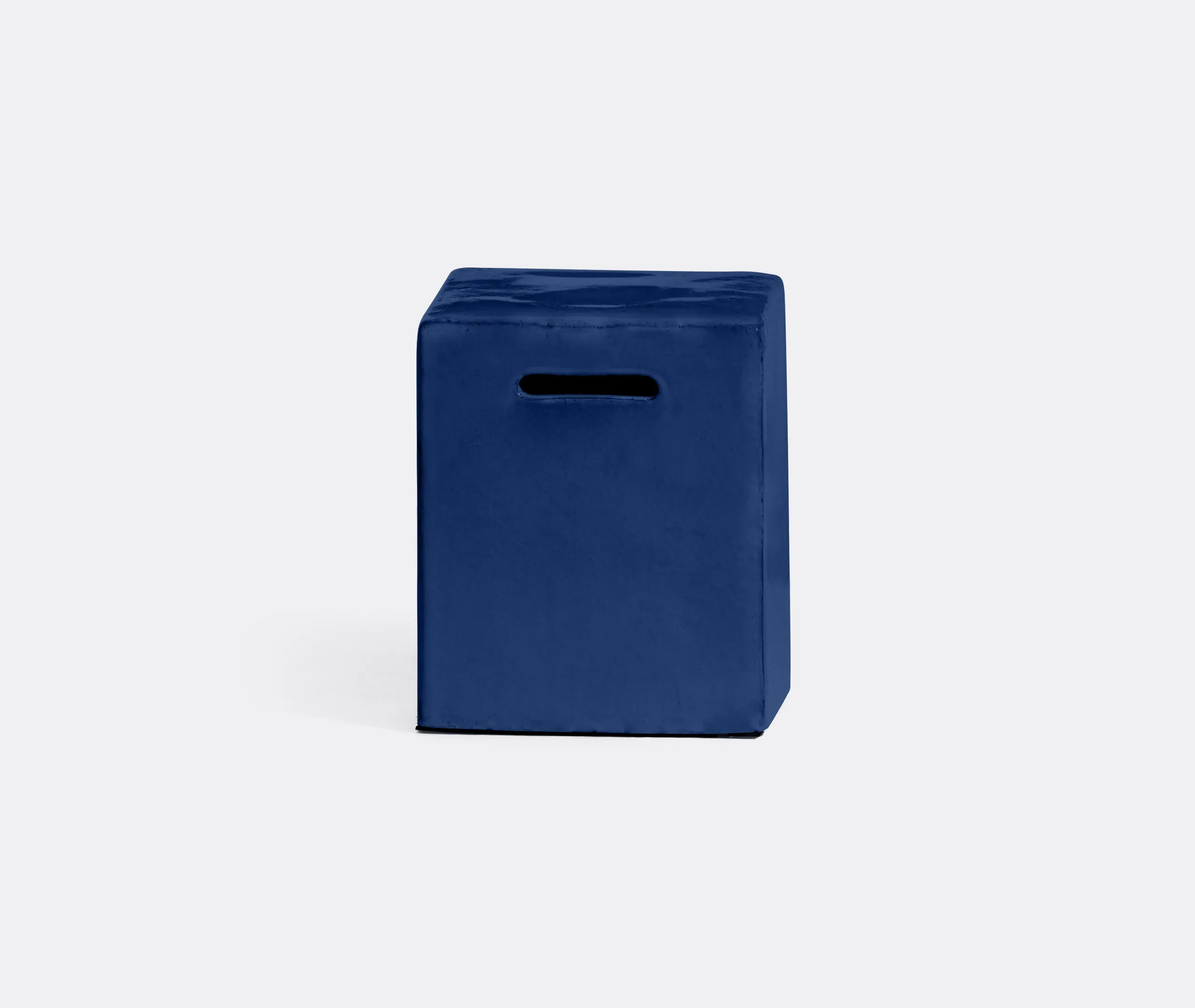 Inout 42 Cube Side Table - Blue, Concrete image
