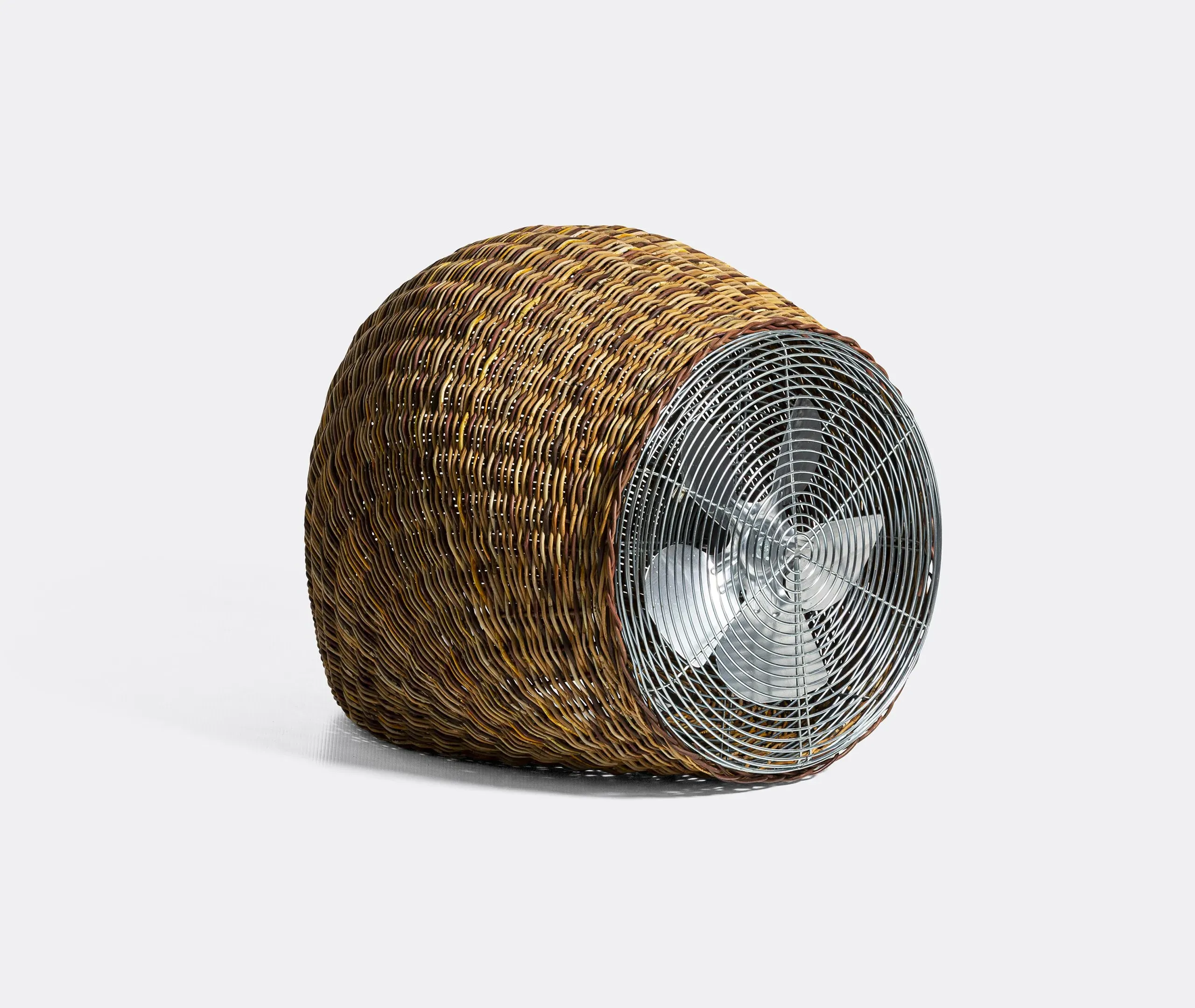 Wind Large Fan - Natural, Rattan