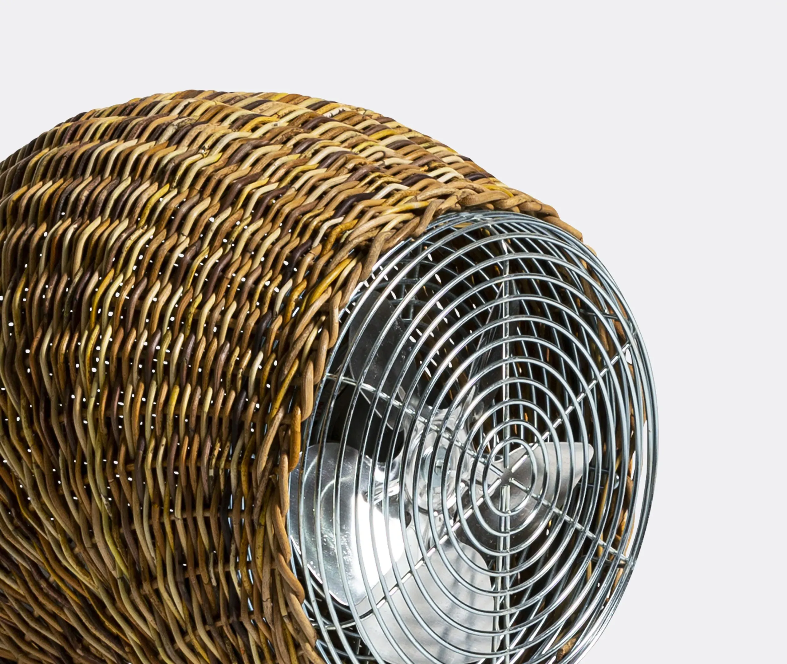Wind Small Fan - Natural, Rattan