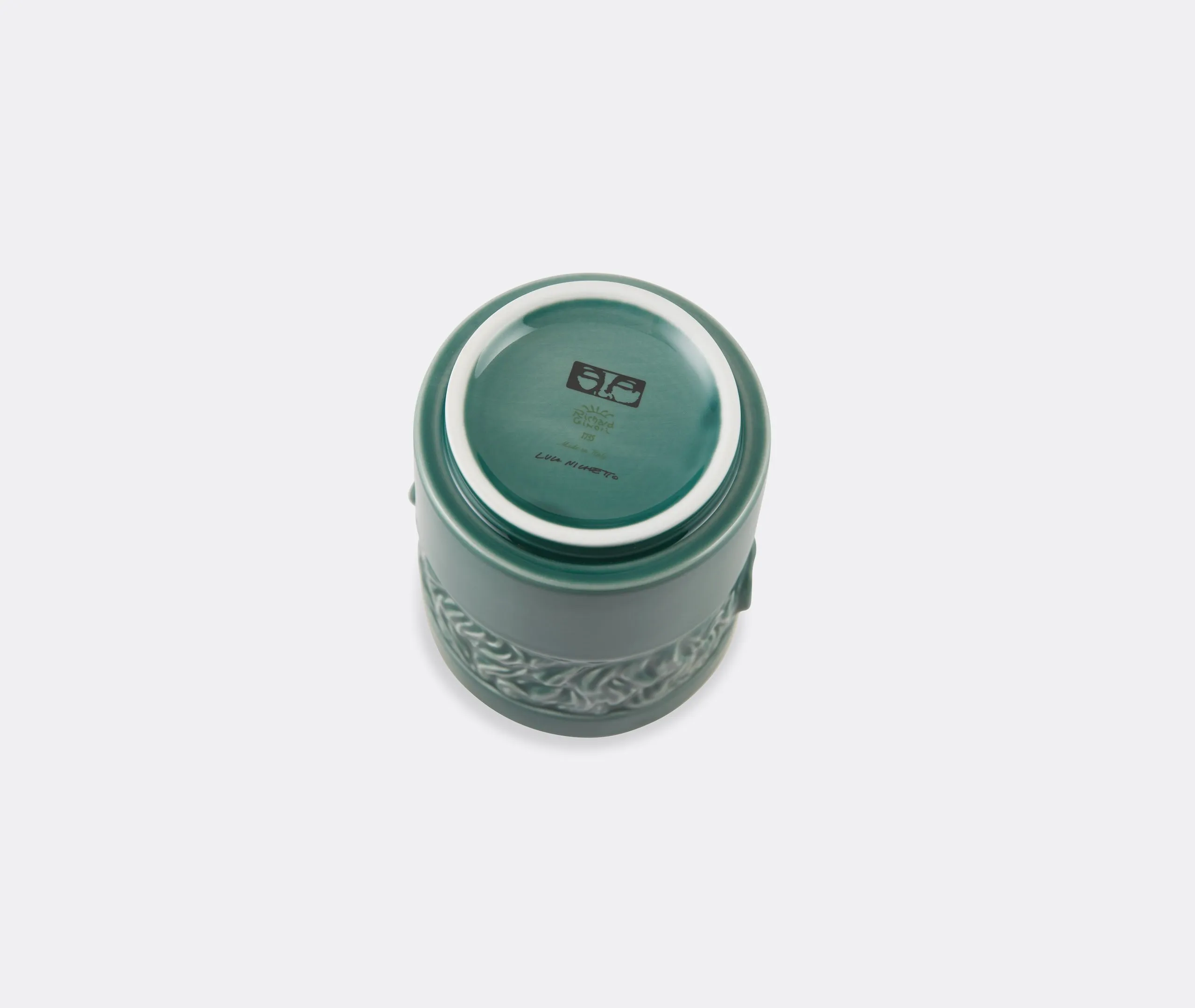 Companion Candle with Lid - Green, Porcelain