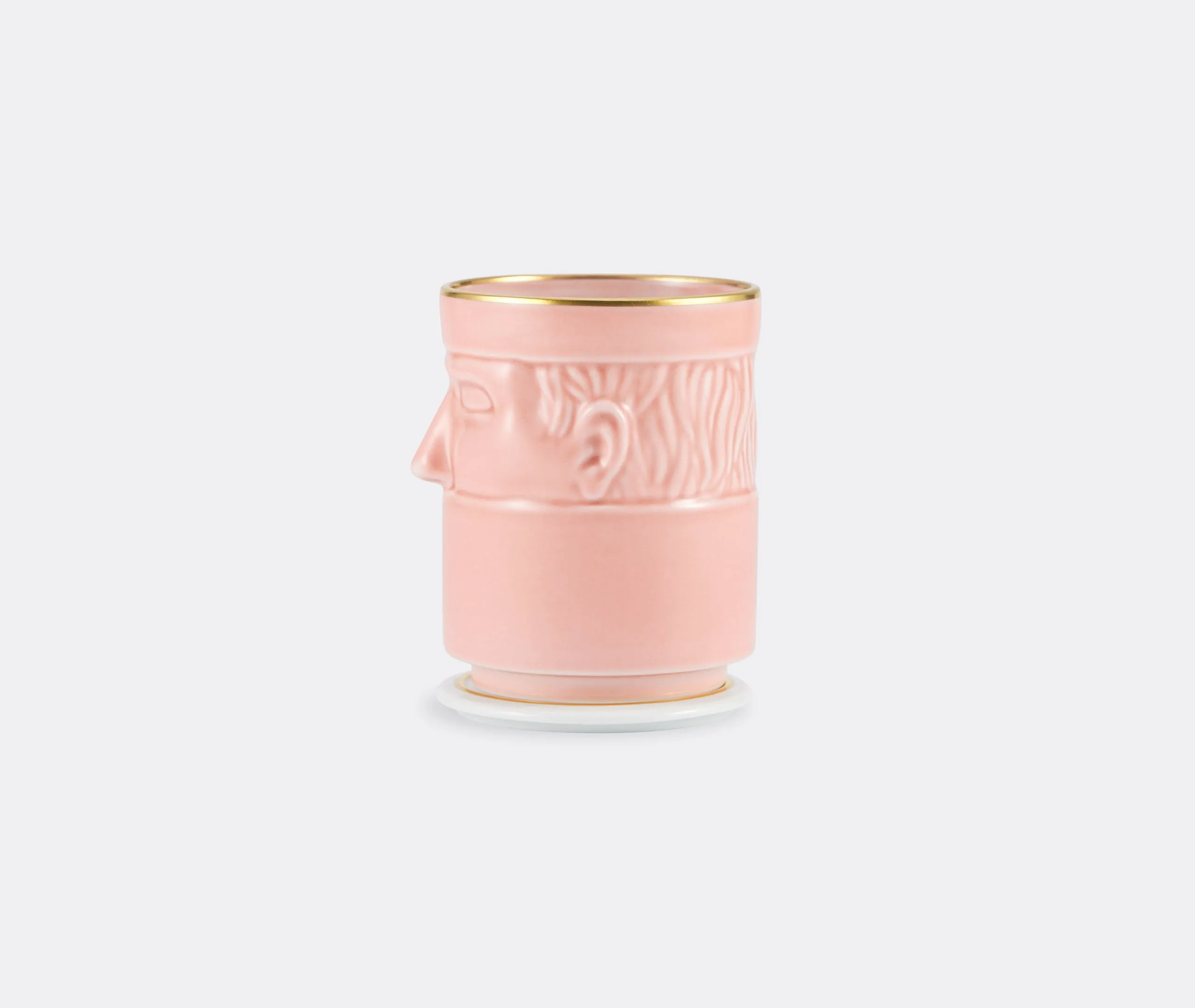 Companion Candle with Lid - Pink, Porcelain