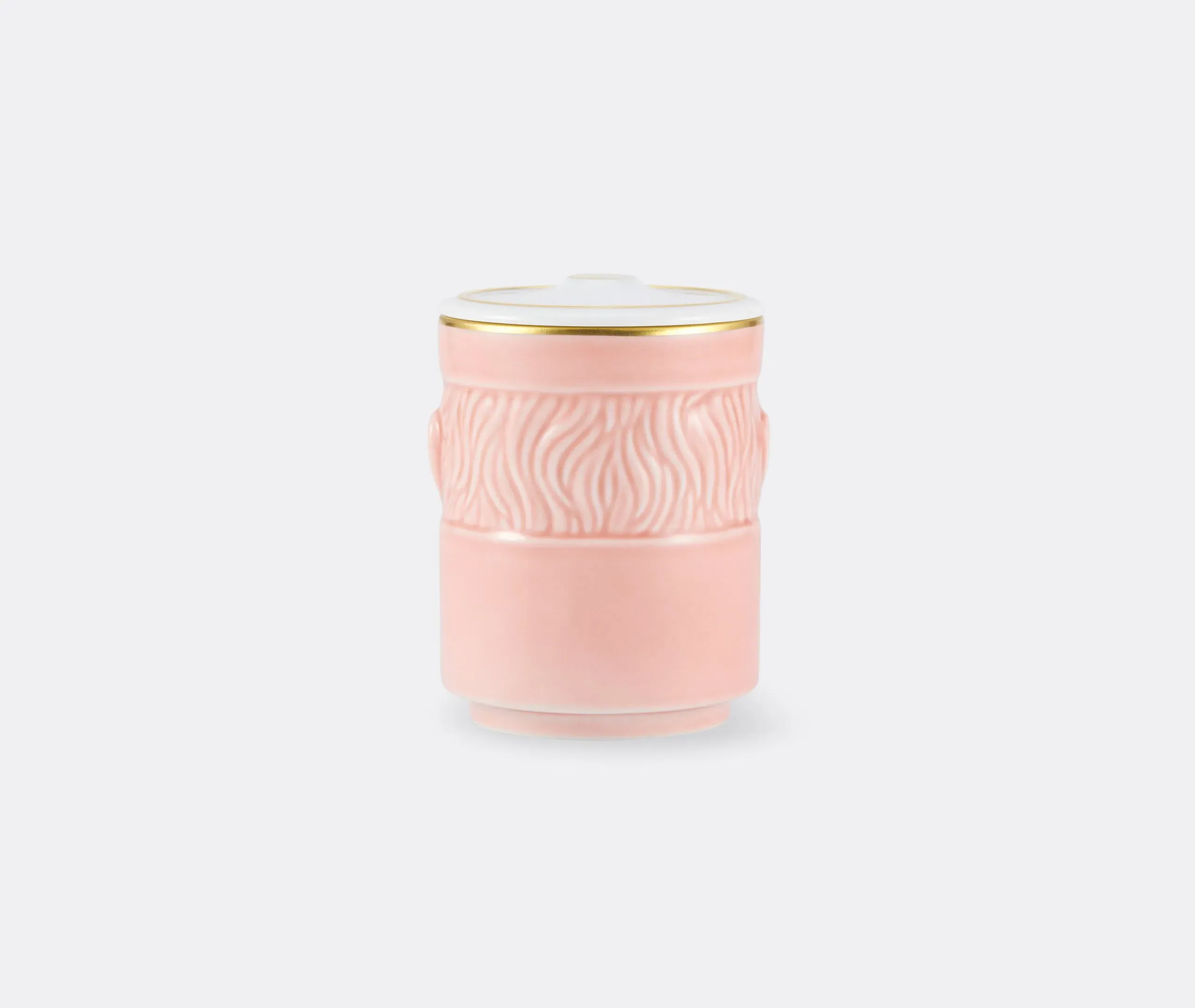 Companion Candle with Lid - Pink, Porcelain