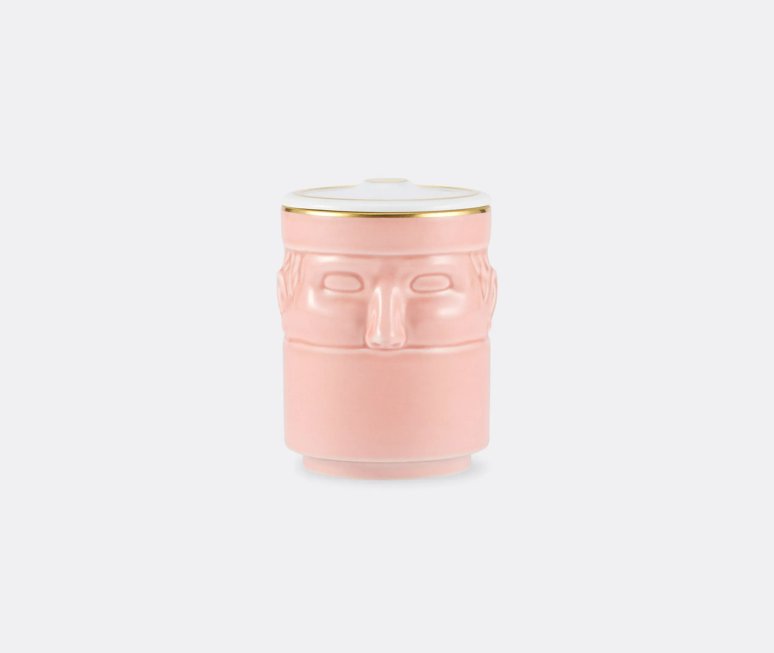 Companion Candle with Lid - Pink, Porcelain