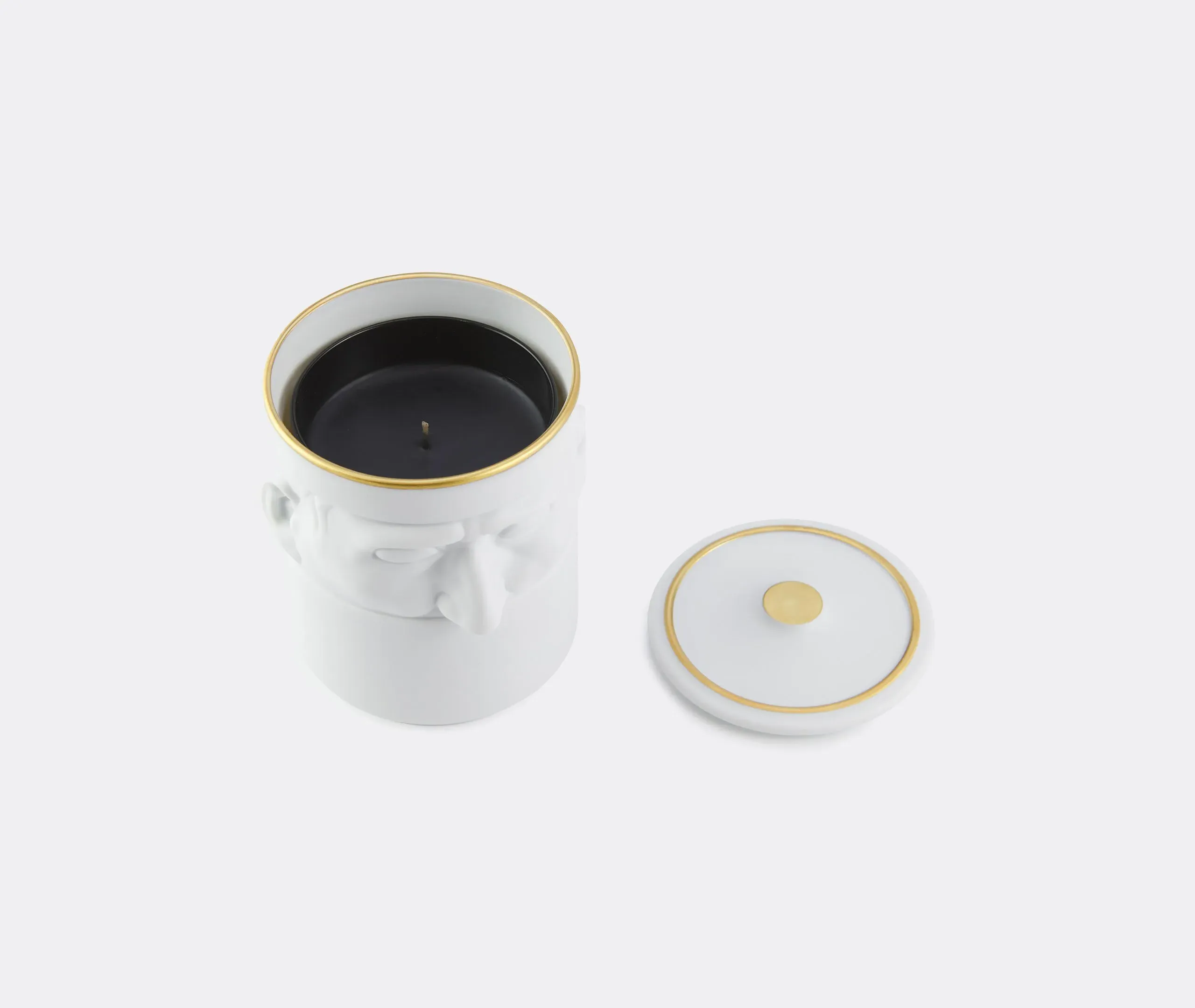 Companion Candle with Lid - White, Porcelain