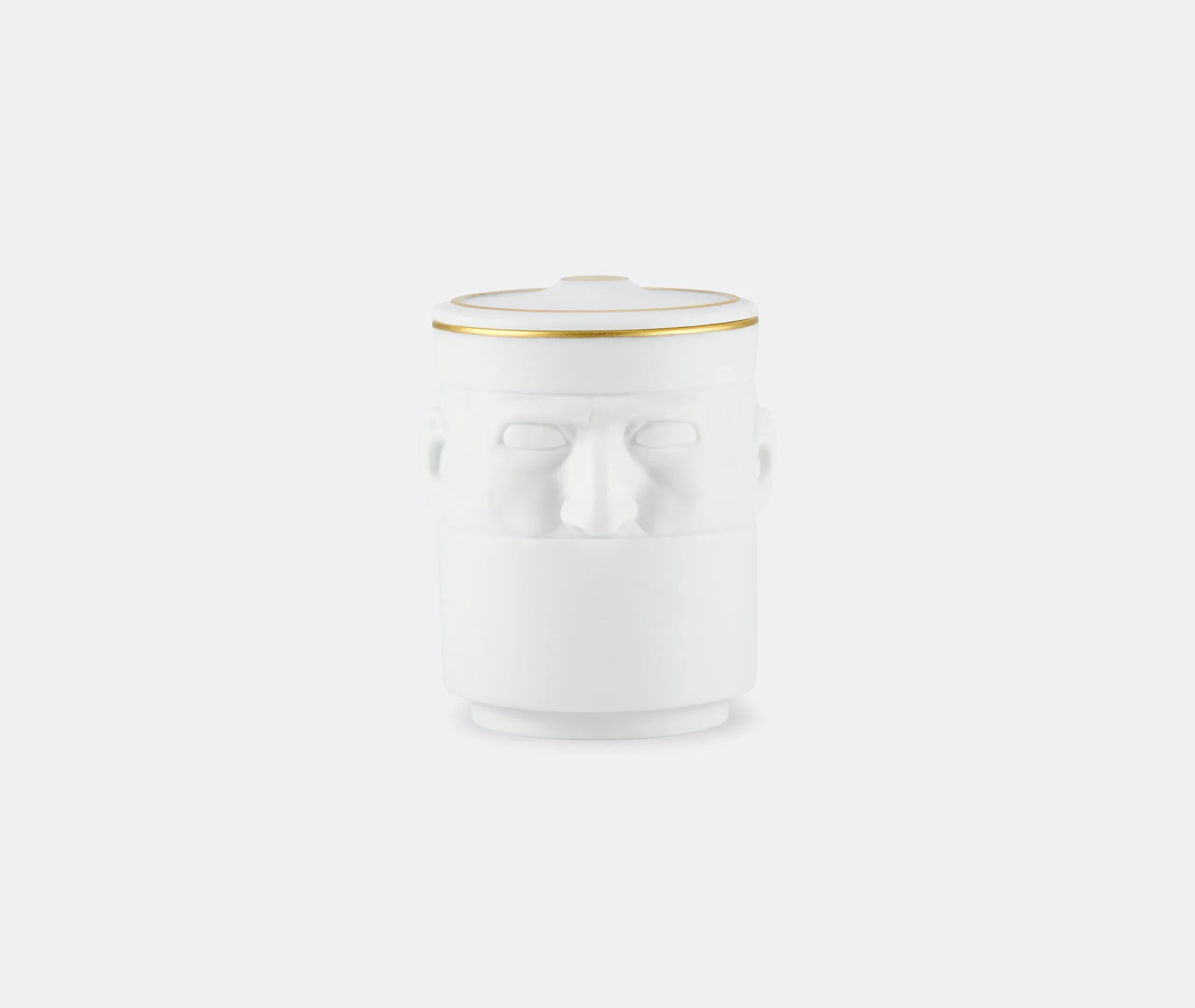 Companion Candle with Lid - White, Porcelain