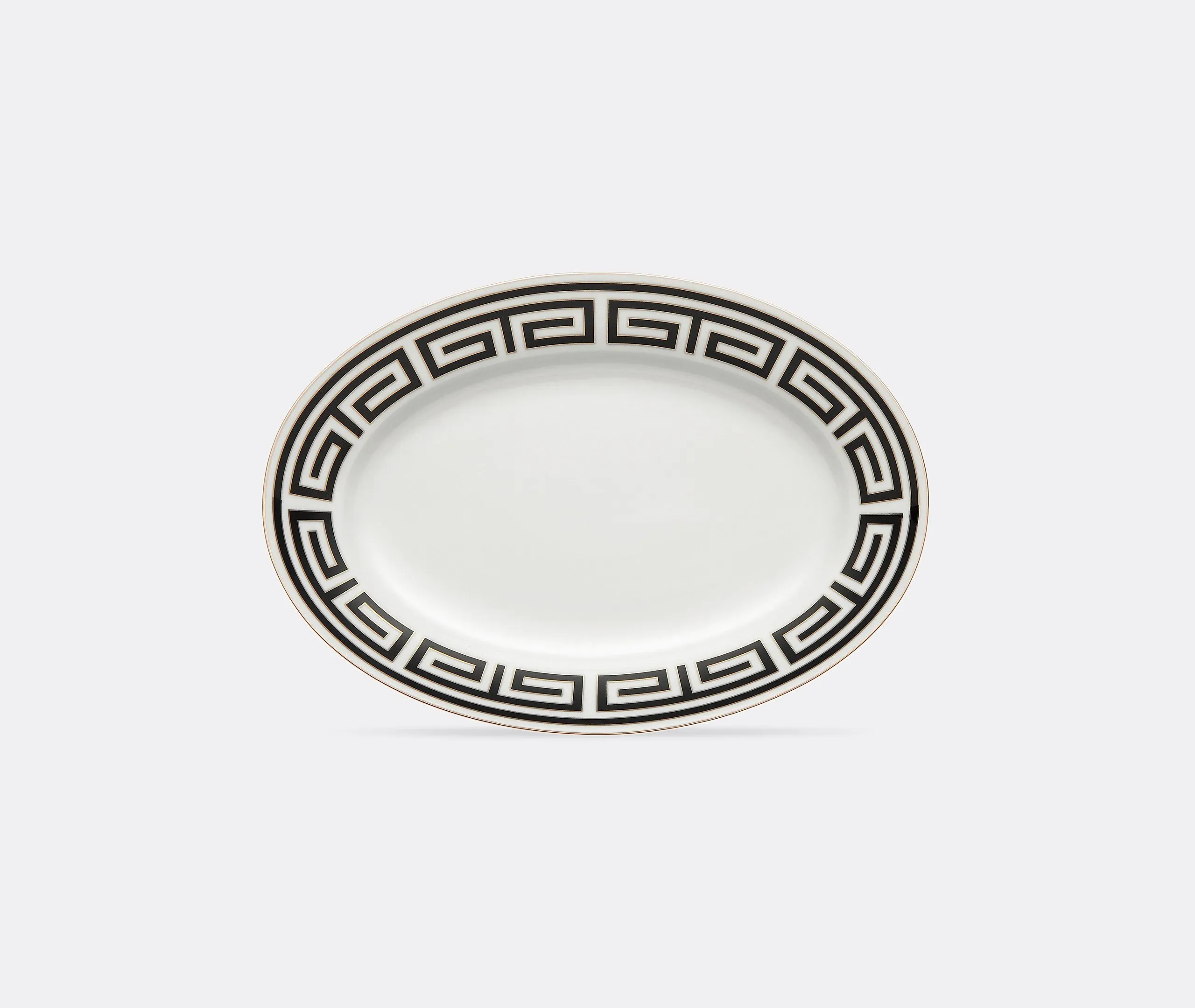 Labirinto Oval Platter - Black, Porcelain image