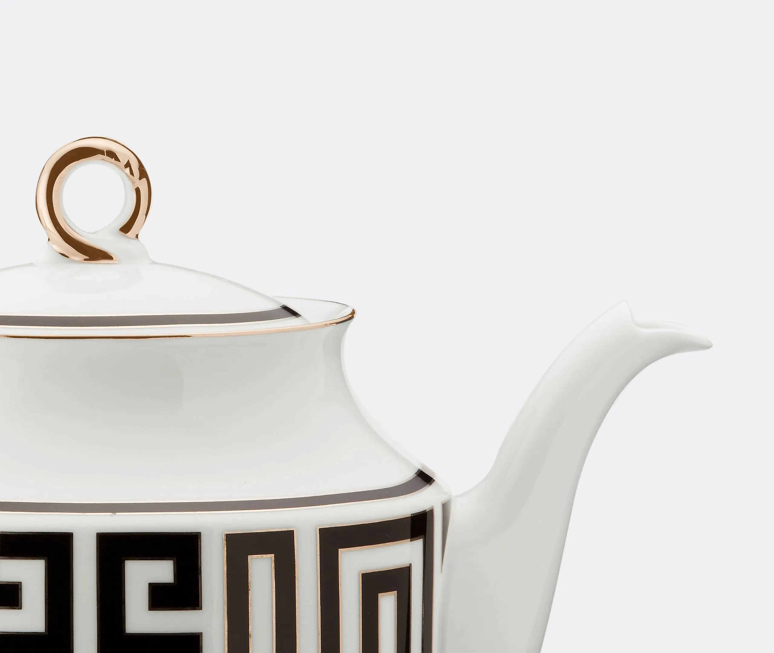 Labirinto Teapot with Maze Pattern - Black, Porcelain