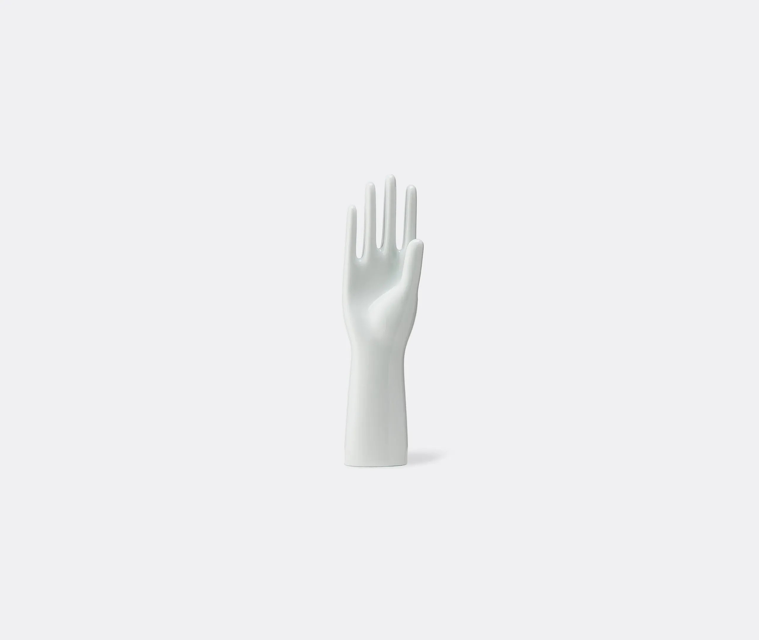Large Decorative Hand Sculpture - White, Ceramic image