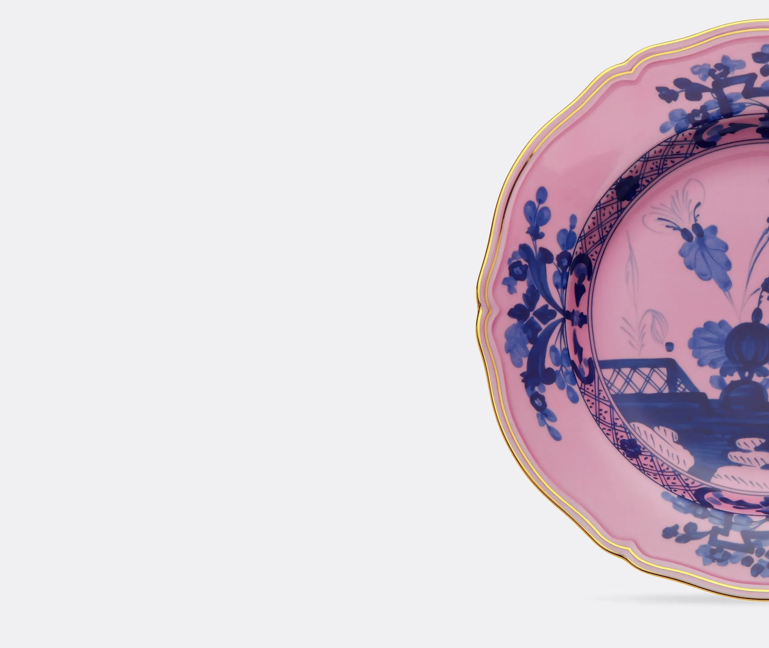 Oriente Italiano Round Platter - Azalea, Porcelain