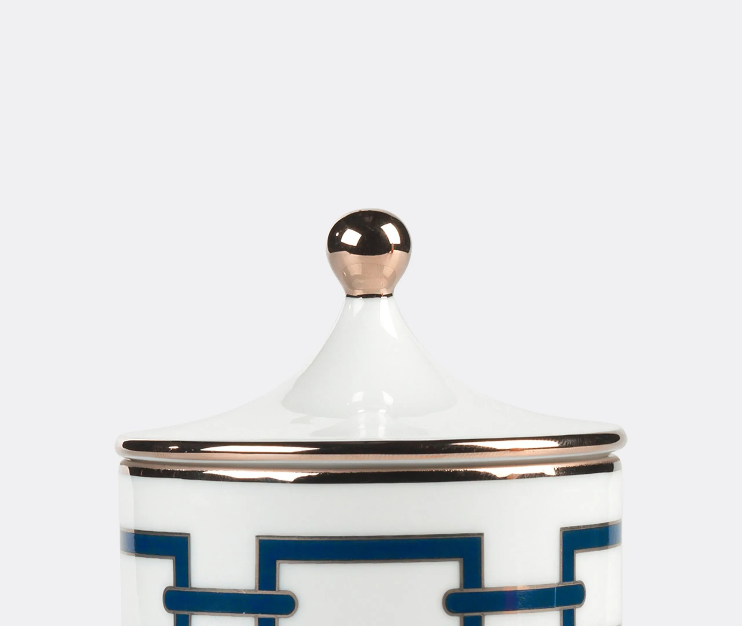 Porcelain Scented Candle - Blue, Ceramic